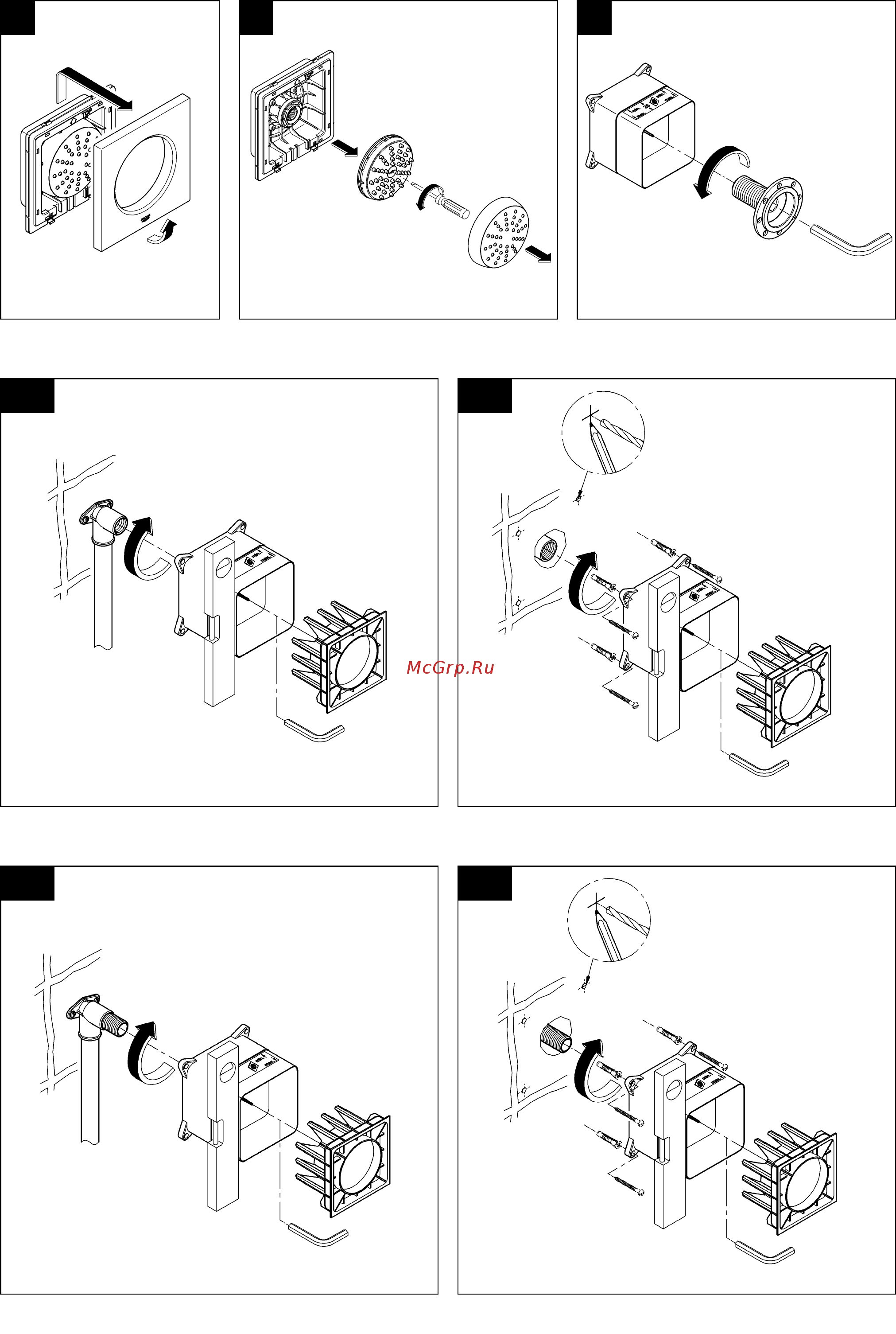 Grohe Rainshower F 27251000 Инструкция по эксплуатации онлайн [3/6] 332706