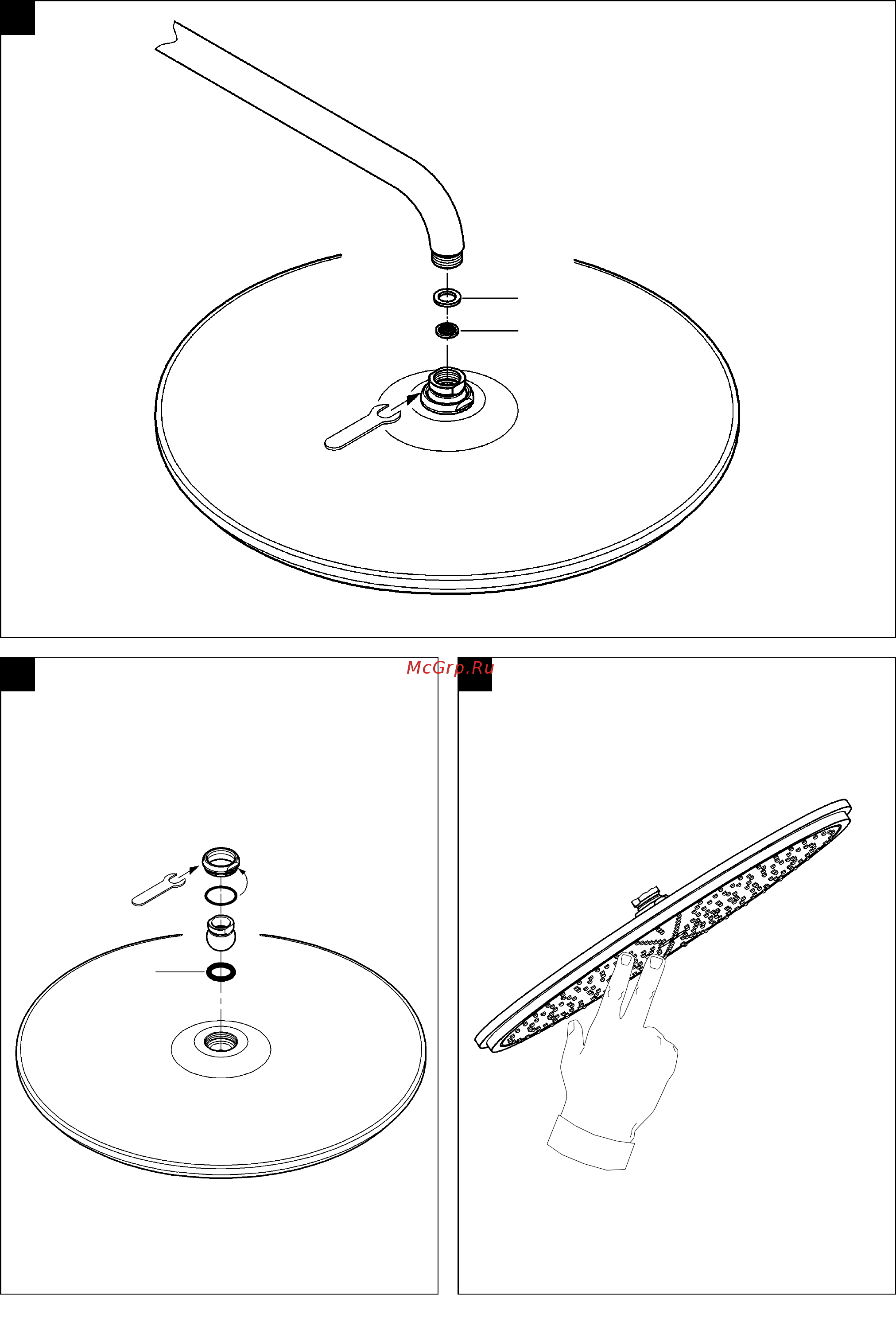 Grohe Rainshower Cosmopolitan 28778000 Инструкция по эксплуатации онлайн [3/14] 332713