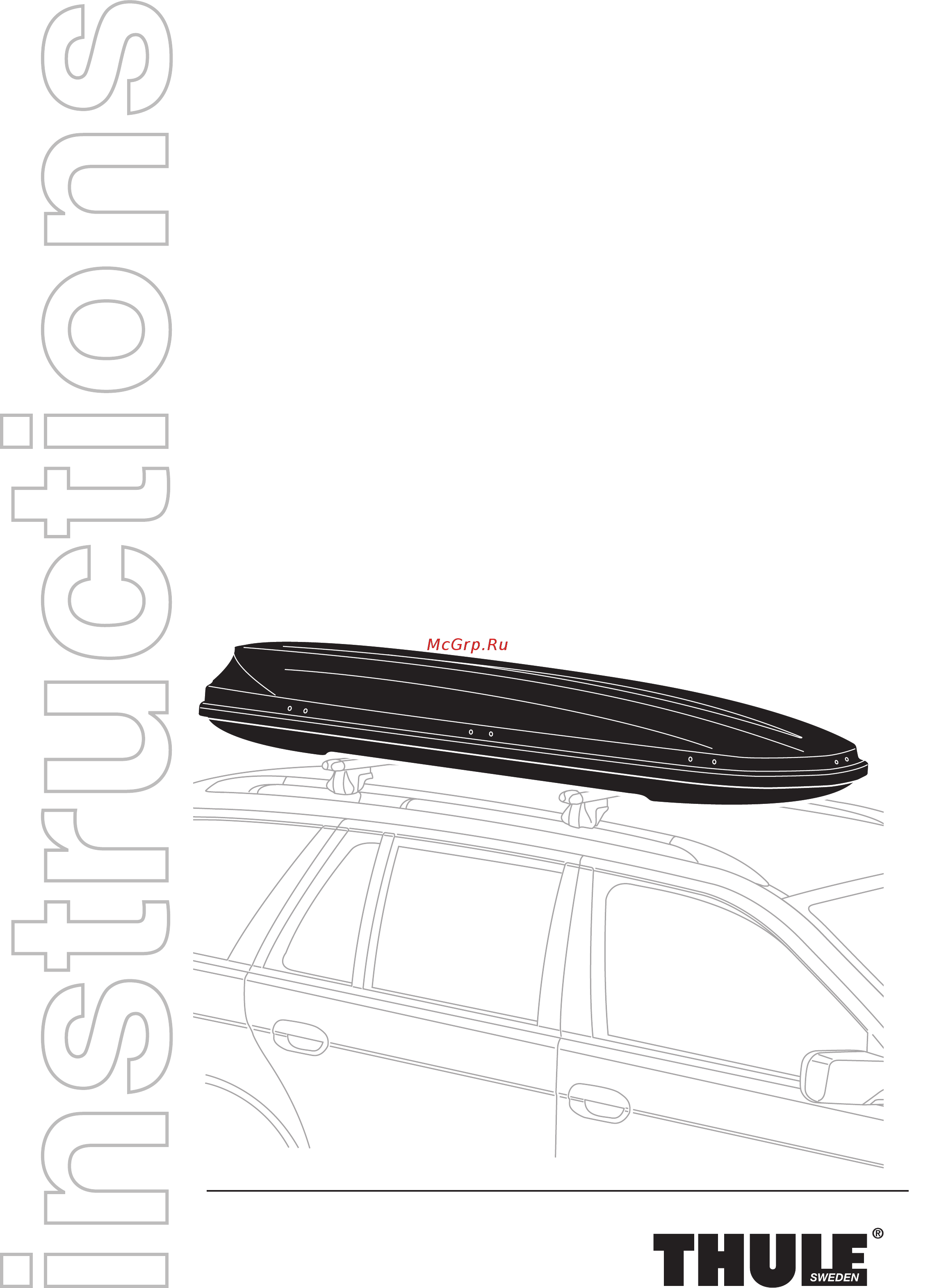 Thule Pacific 780 Инструкция по эксплуатации онлайн