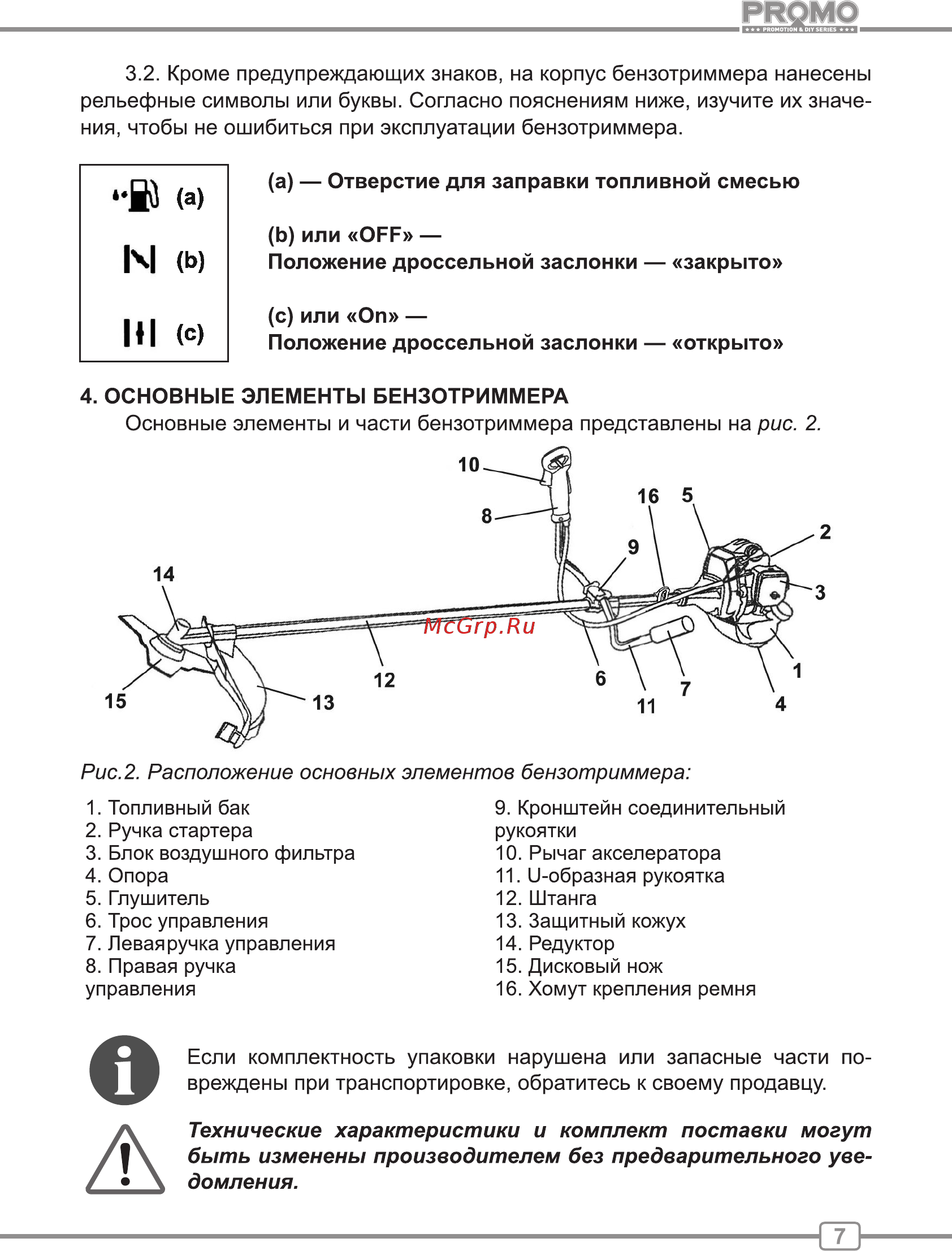 Carver PROMO PBC-52 [7/24] А отверстие для заправки топливной смесью