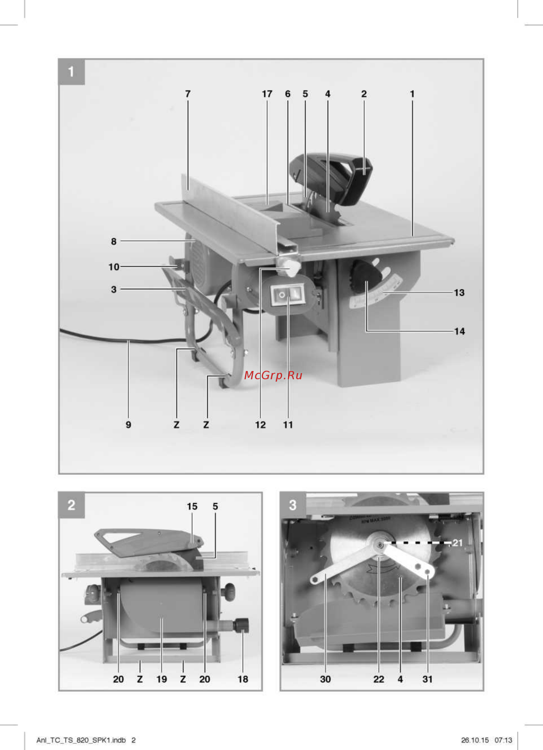 Einhell TC(TH)-TS 820 4340410 Инструкция по эксплуатации онлайн [2/14] 845614