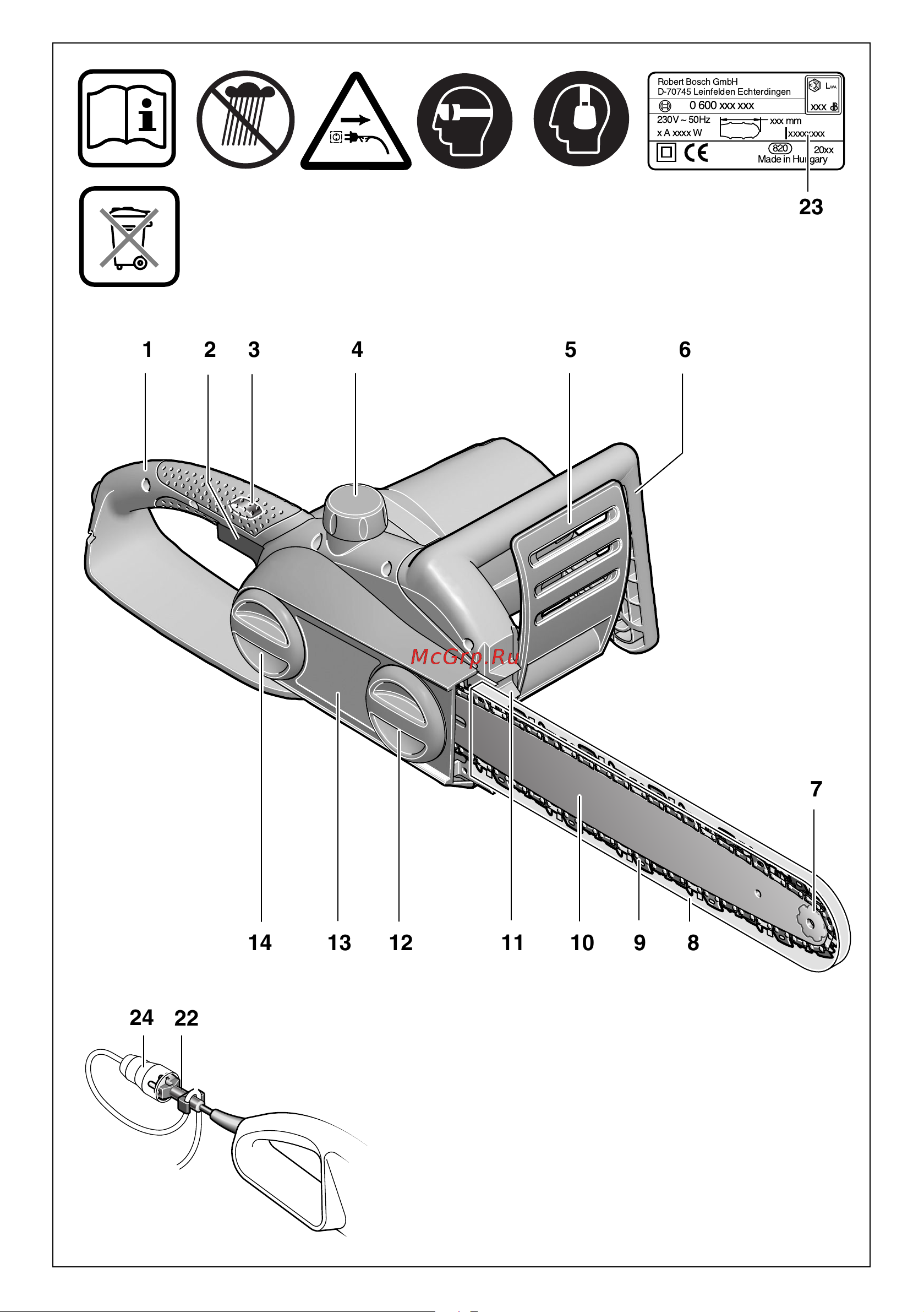 Bosch AKE 40 S (0.600.834.602) Инструкция по эксплуатации онлайн [2/171] 333553