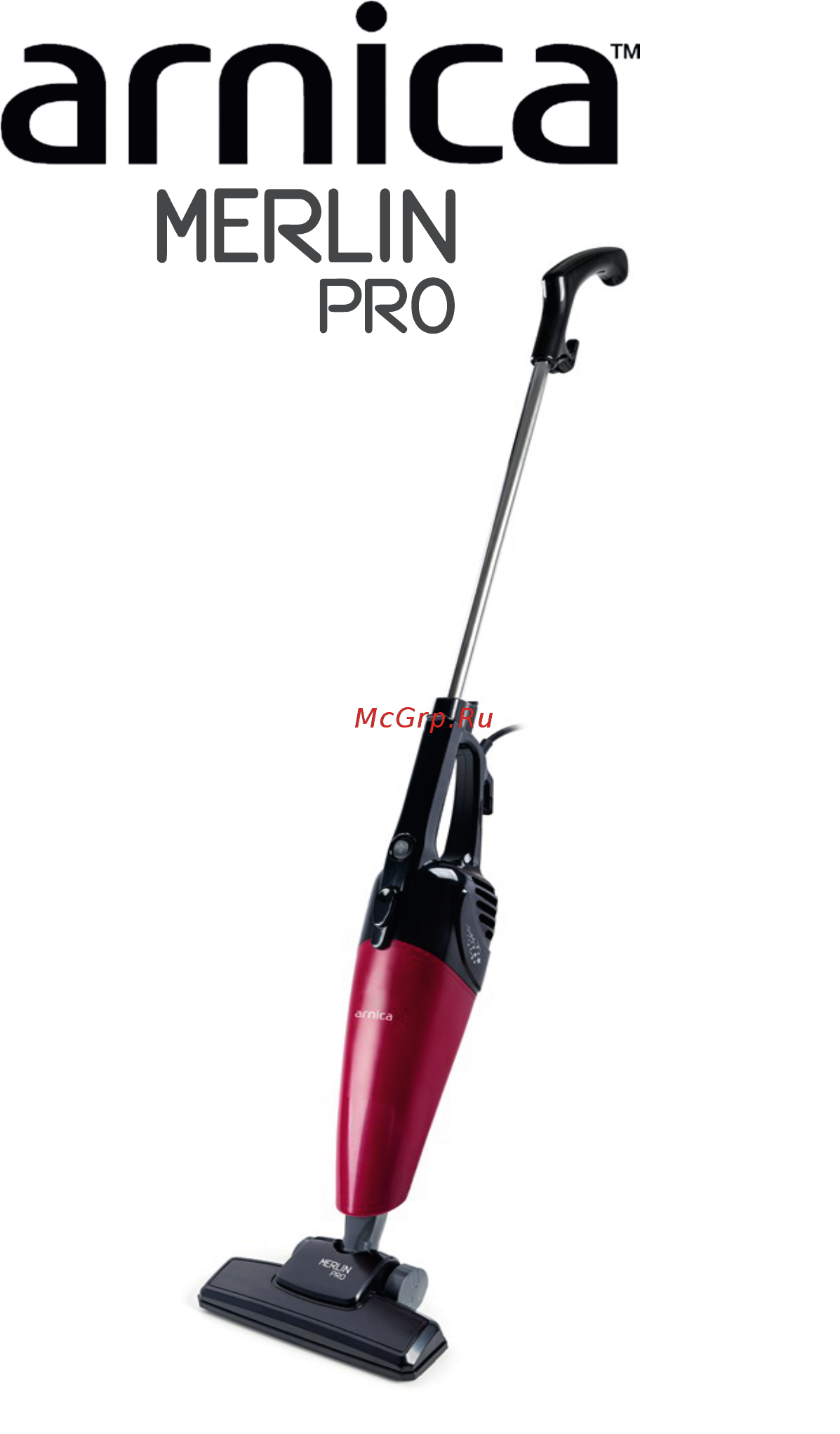 Arnica Merlin Pro черно-красный Инструкция по эксплуатации онлайн
