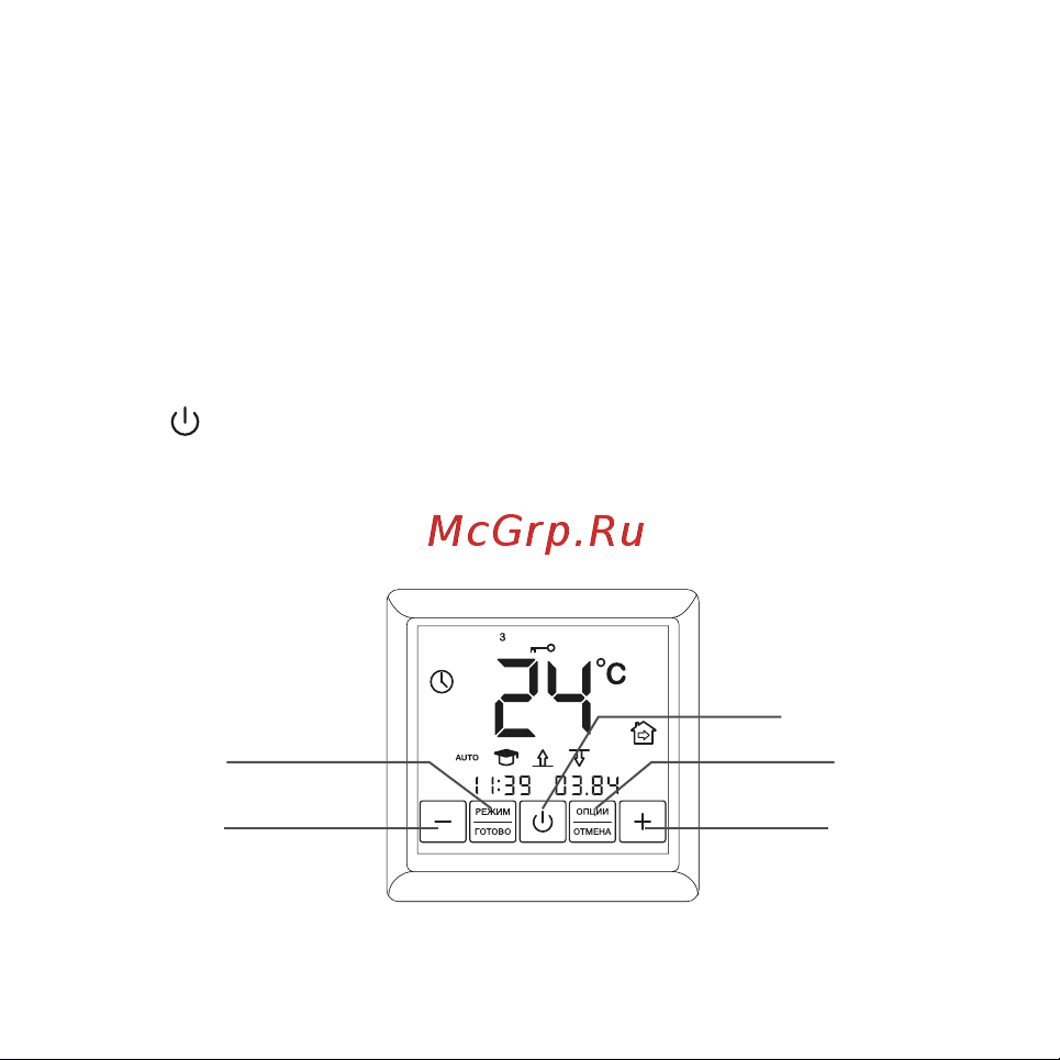 Теплолюкс MCS 350 Wi-Fi белый [10/40] Органы управления и индикация