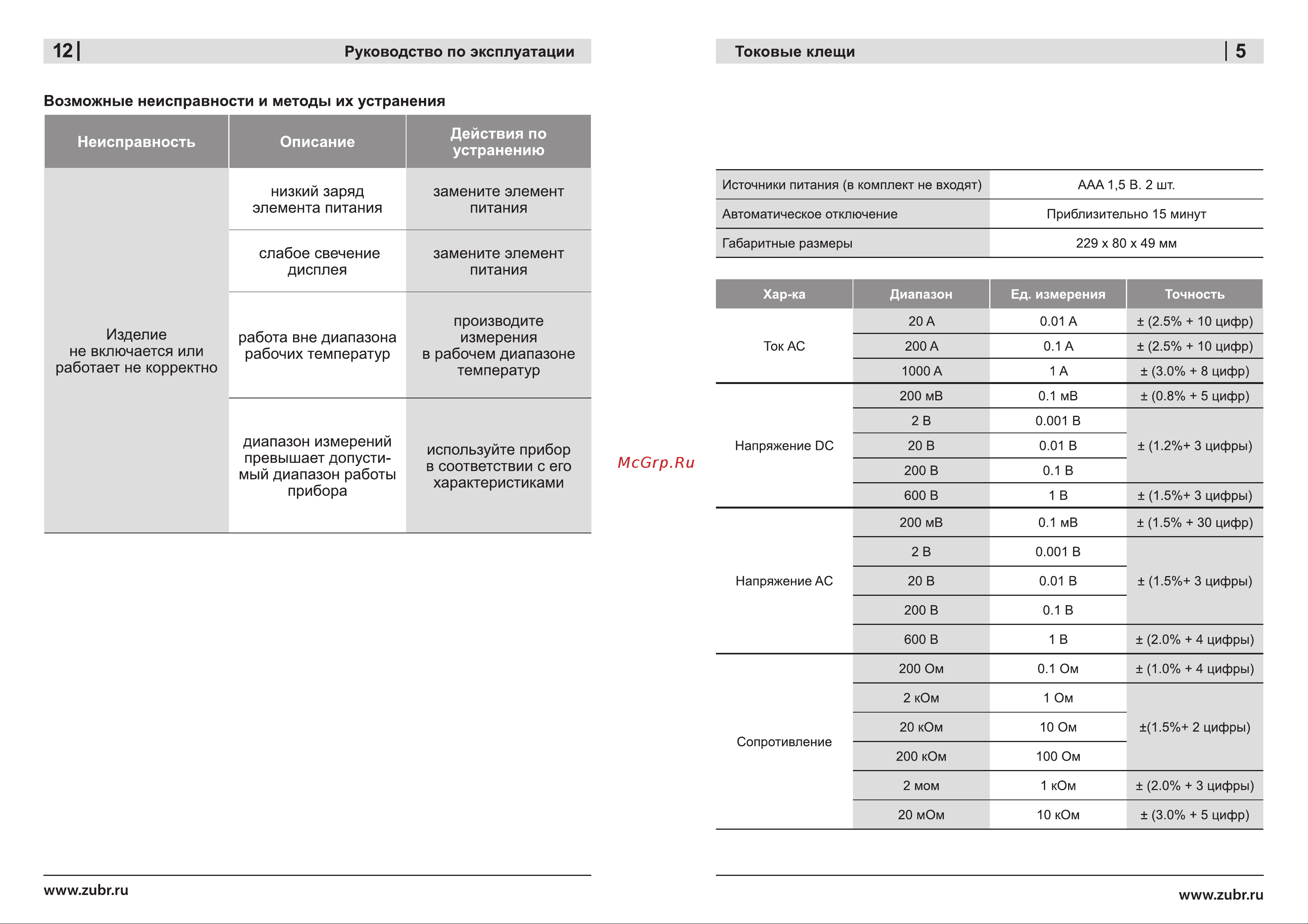Зубр 59824 [5/8] Www zubr ru www zubr ru