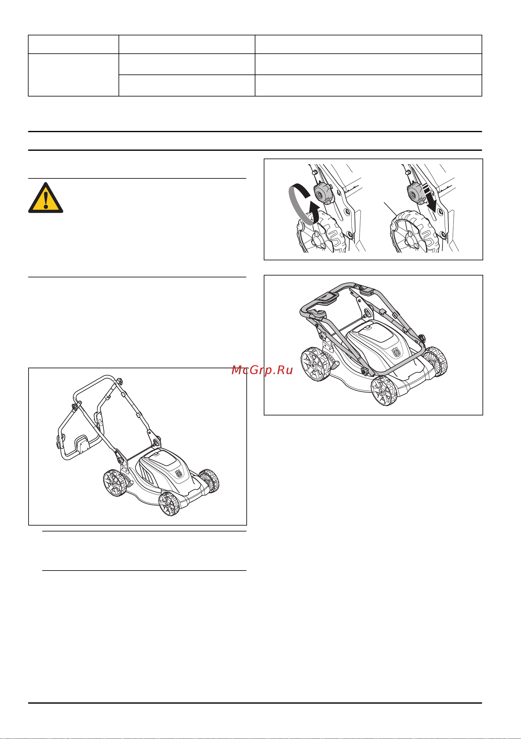 Husqvarna LC141C [430/648] Nastavitev kosilnice v transportni položaj