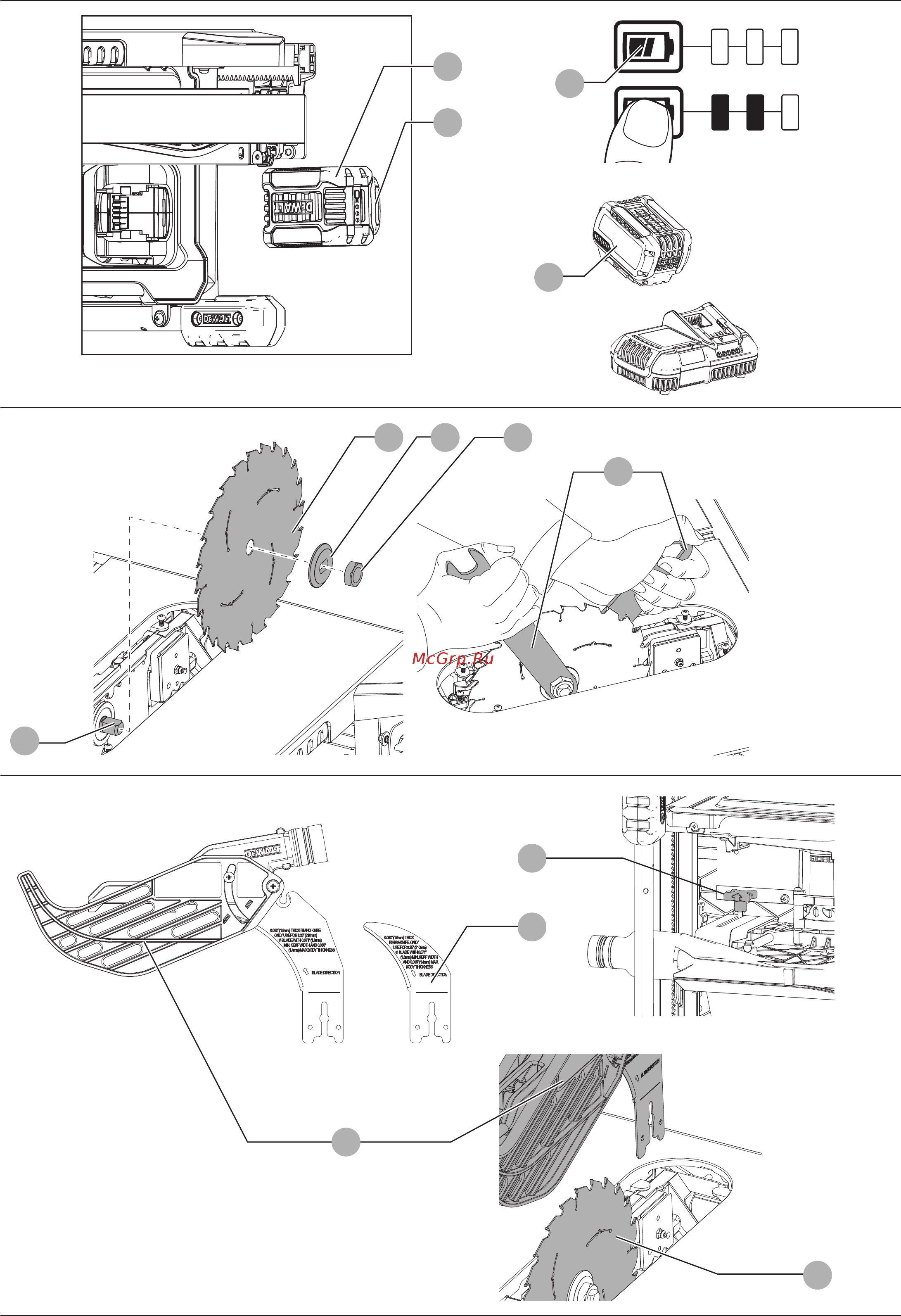 Dewalt DCS7485N 54 В XR FLEXVOLT (DCS7485N) Инструкция по эксплуатации онлайн [3/36] 502845