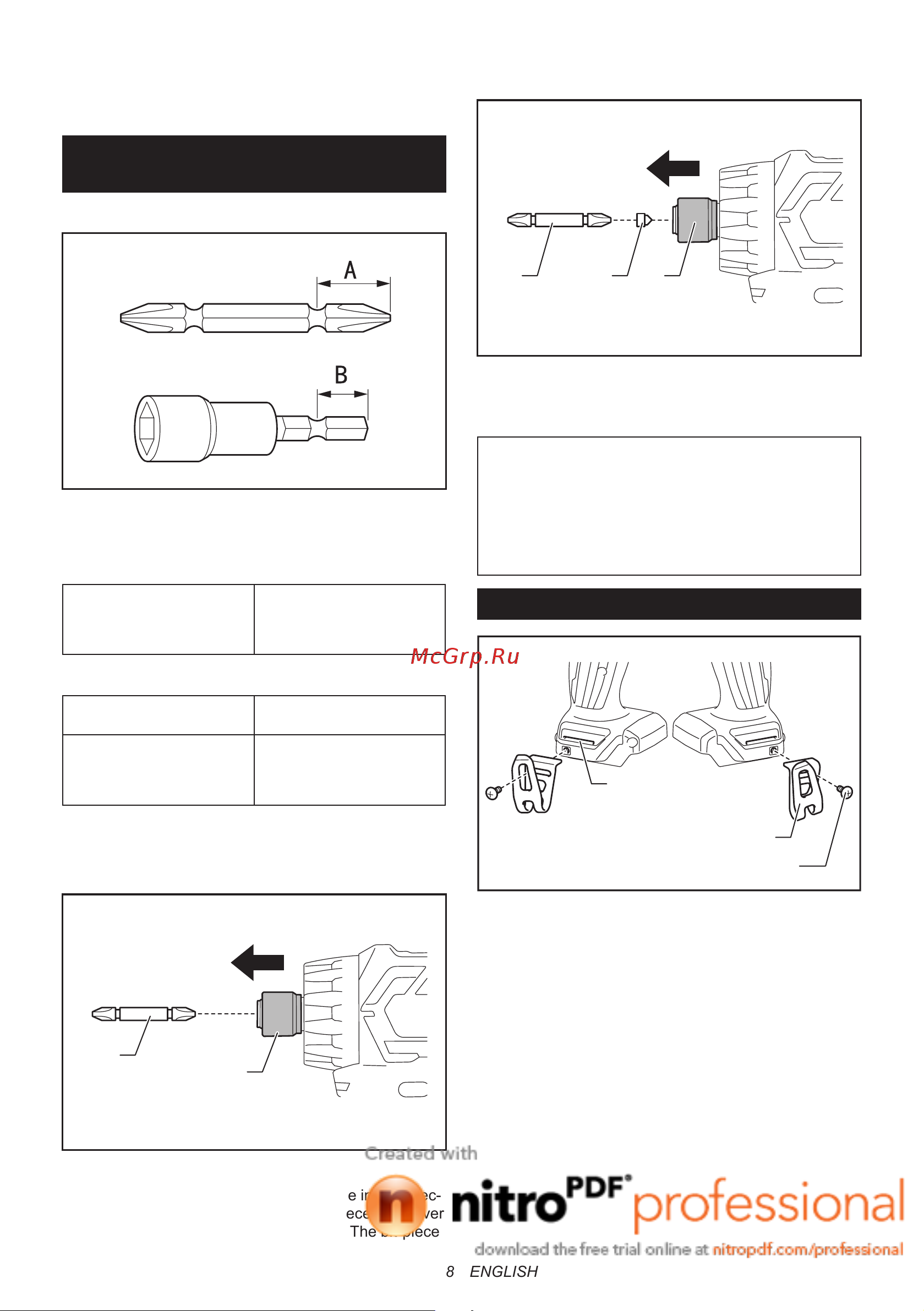 Makita Бесщеточный шуруповерт DF332DWME 186743 +Рулетка PGC-80520 [8/12] Installing hook