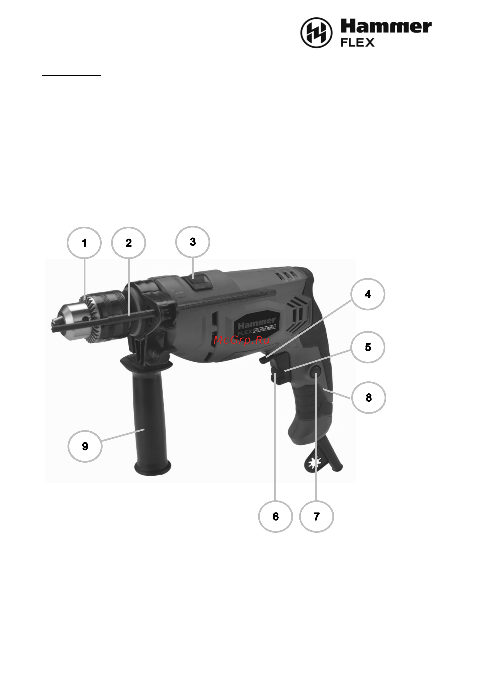 Hammer Flex UDD650LE (111-023) Инструкция по эксплуатации онлайн [3/12] 644646