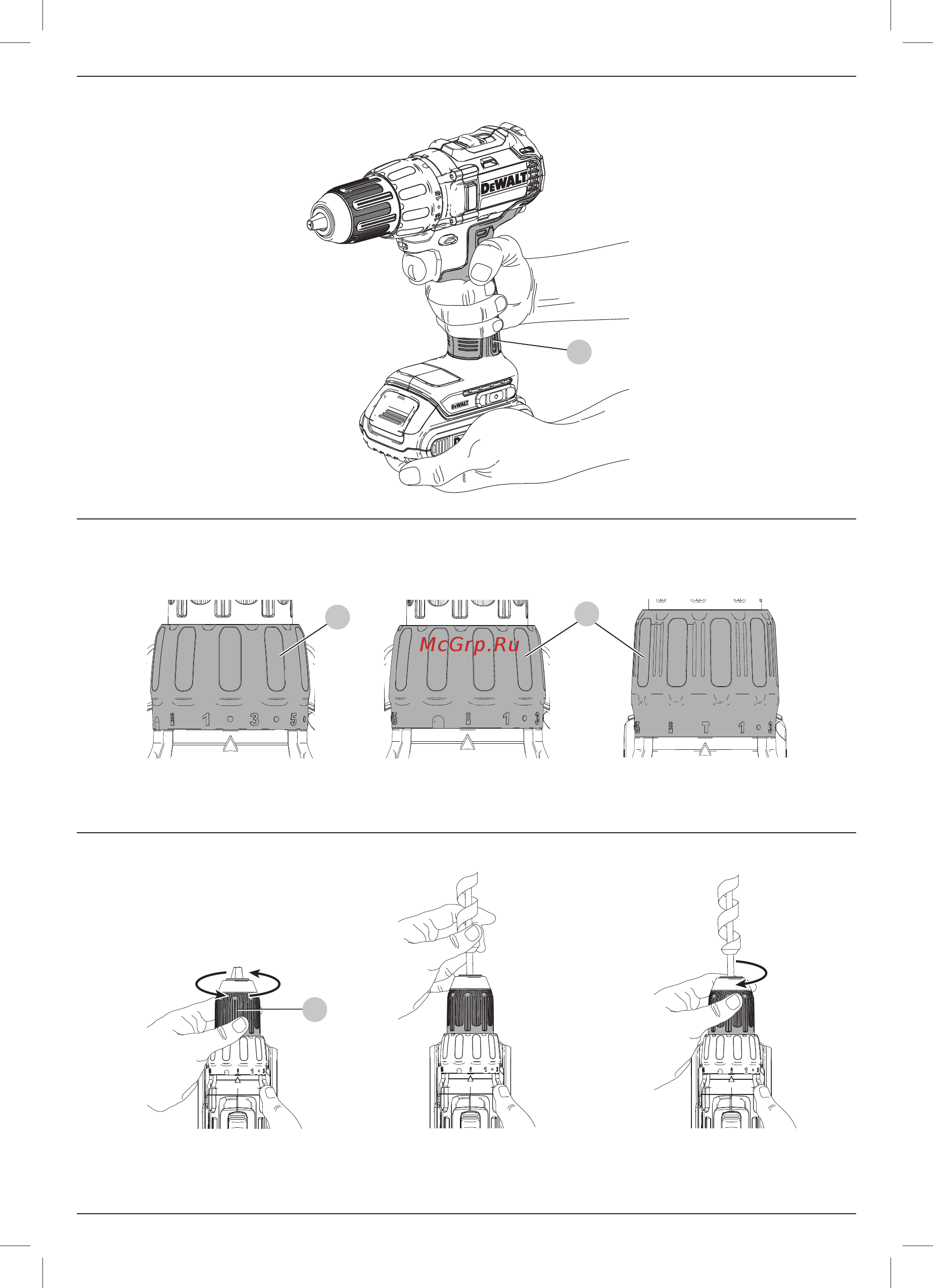 Dewalt 18.0 В XR DCD7771D2 Инструкция по эксплуатации онлайн [3/24] 835661