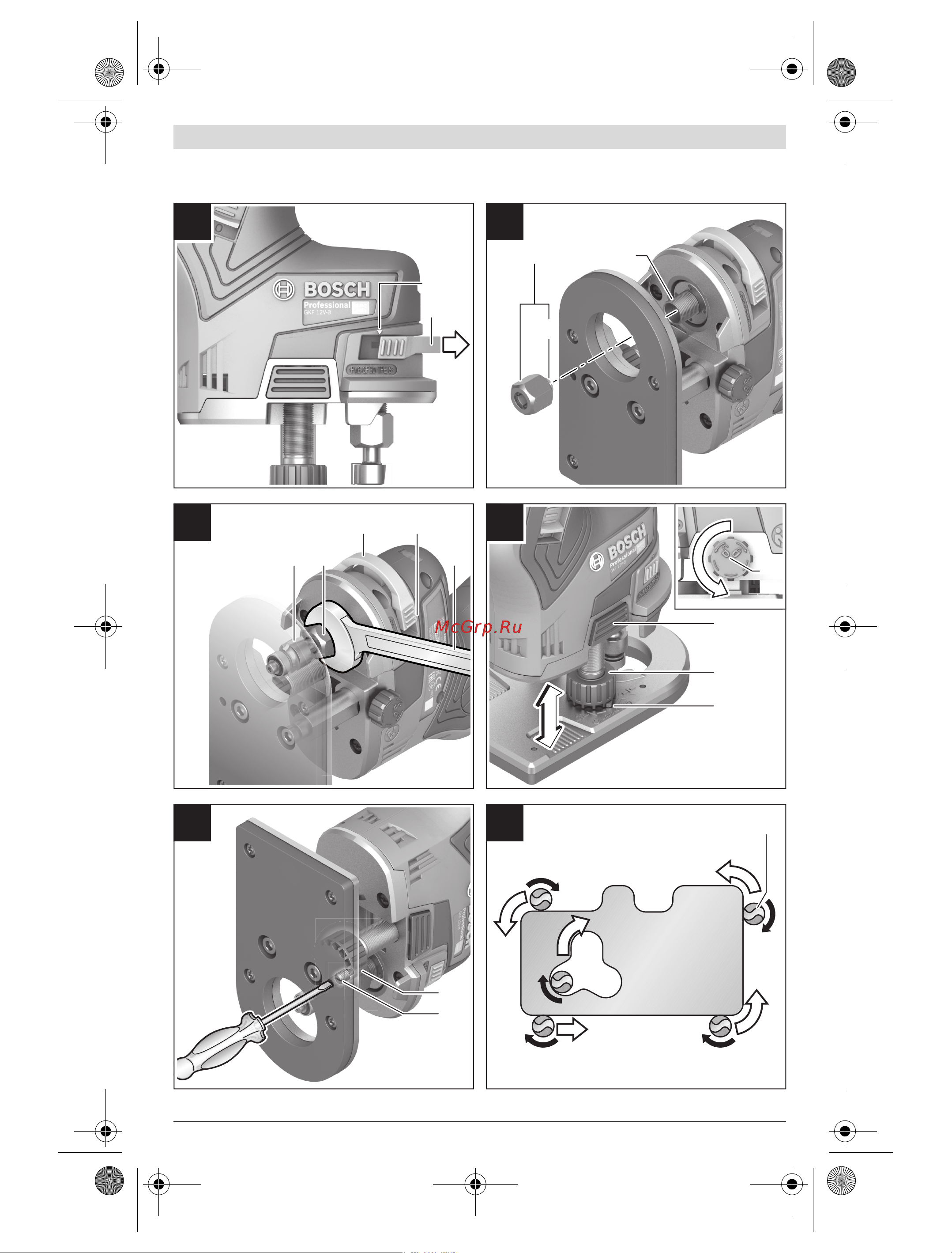 Bosch GKF 12V-08 Solo 0.601.6B0.002 Инструкция по эксплуатации онлайн [5/192] 862398