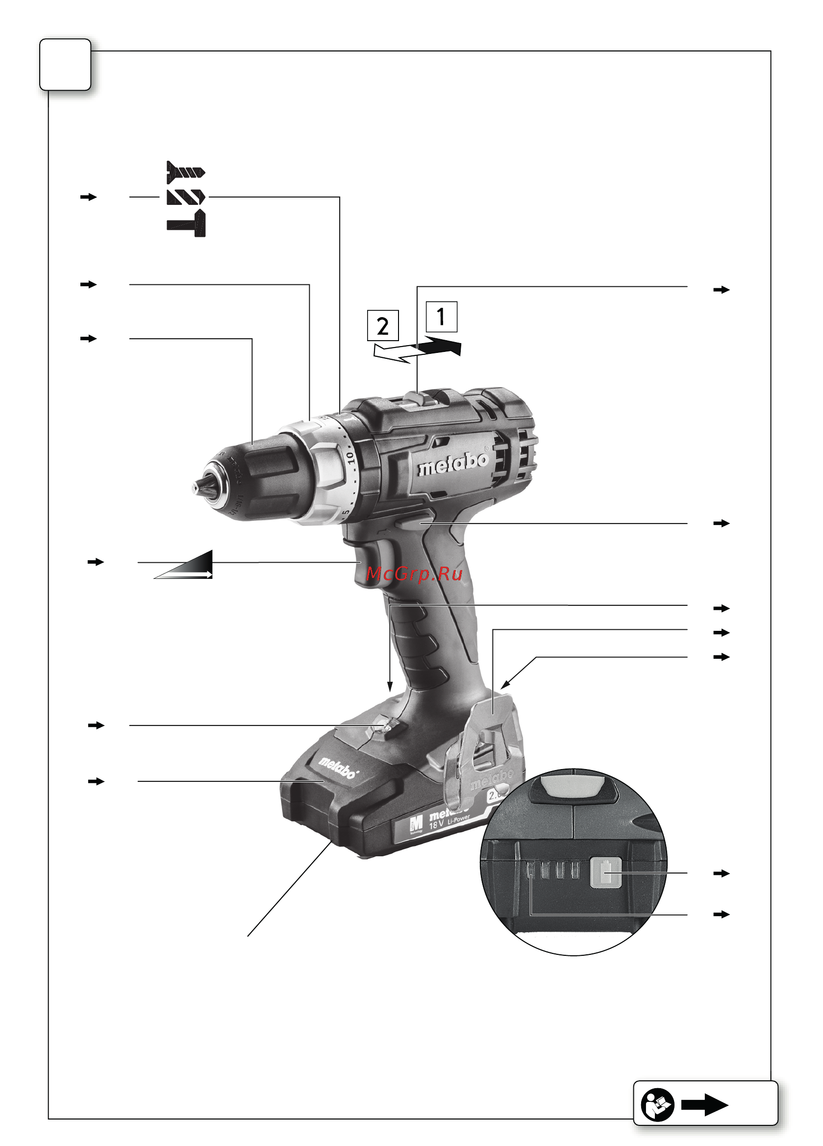 Metabo BS 18 L (602321500) [2/68] Sb 18 l