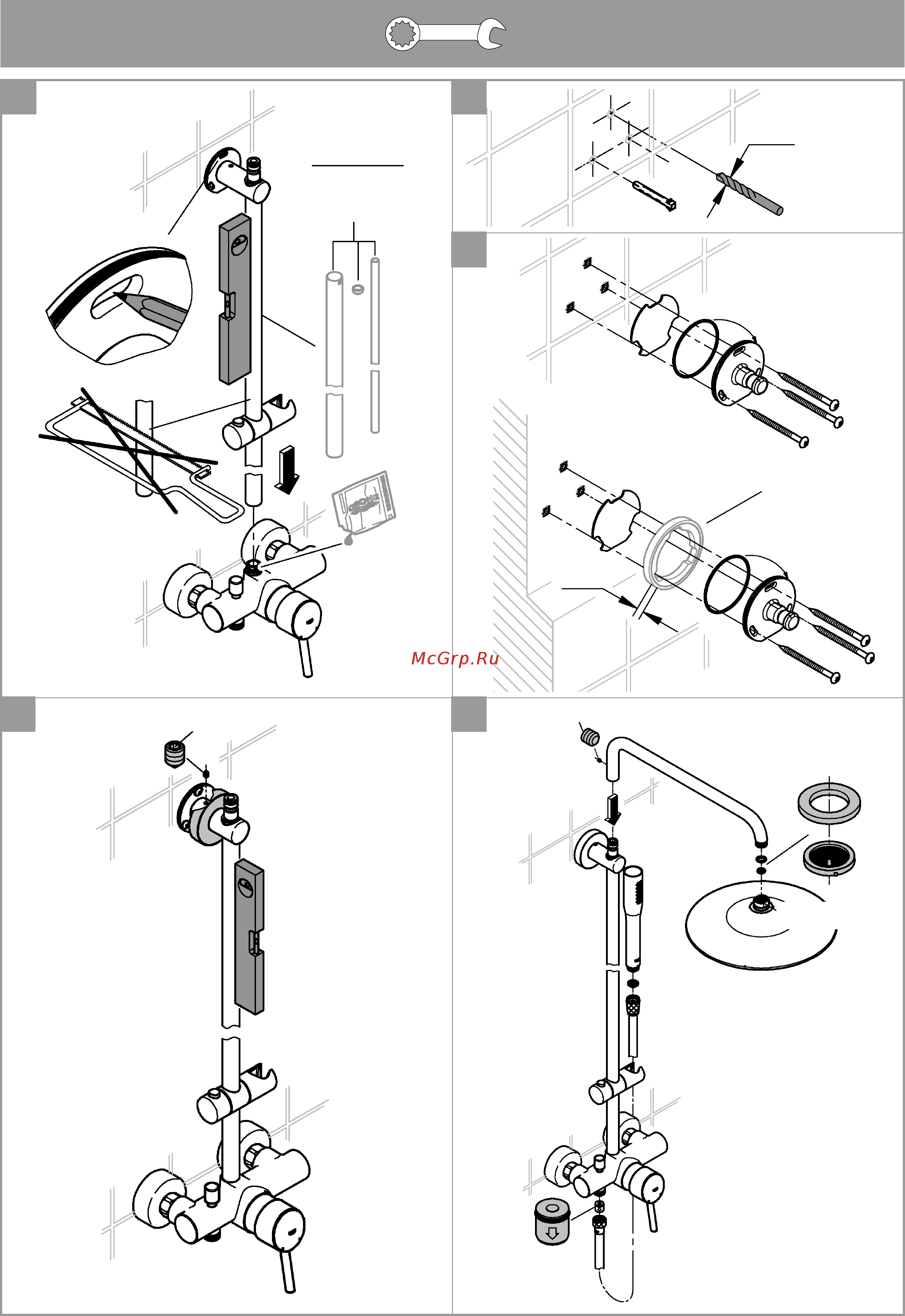 Grohe EUPHORIA 260 23061002 Инструкция по эксплуатации онлайн [4/12] 334918
