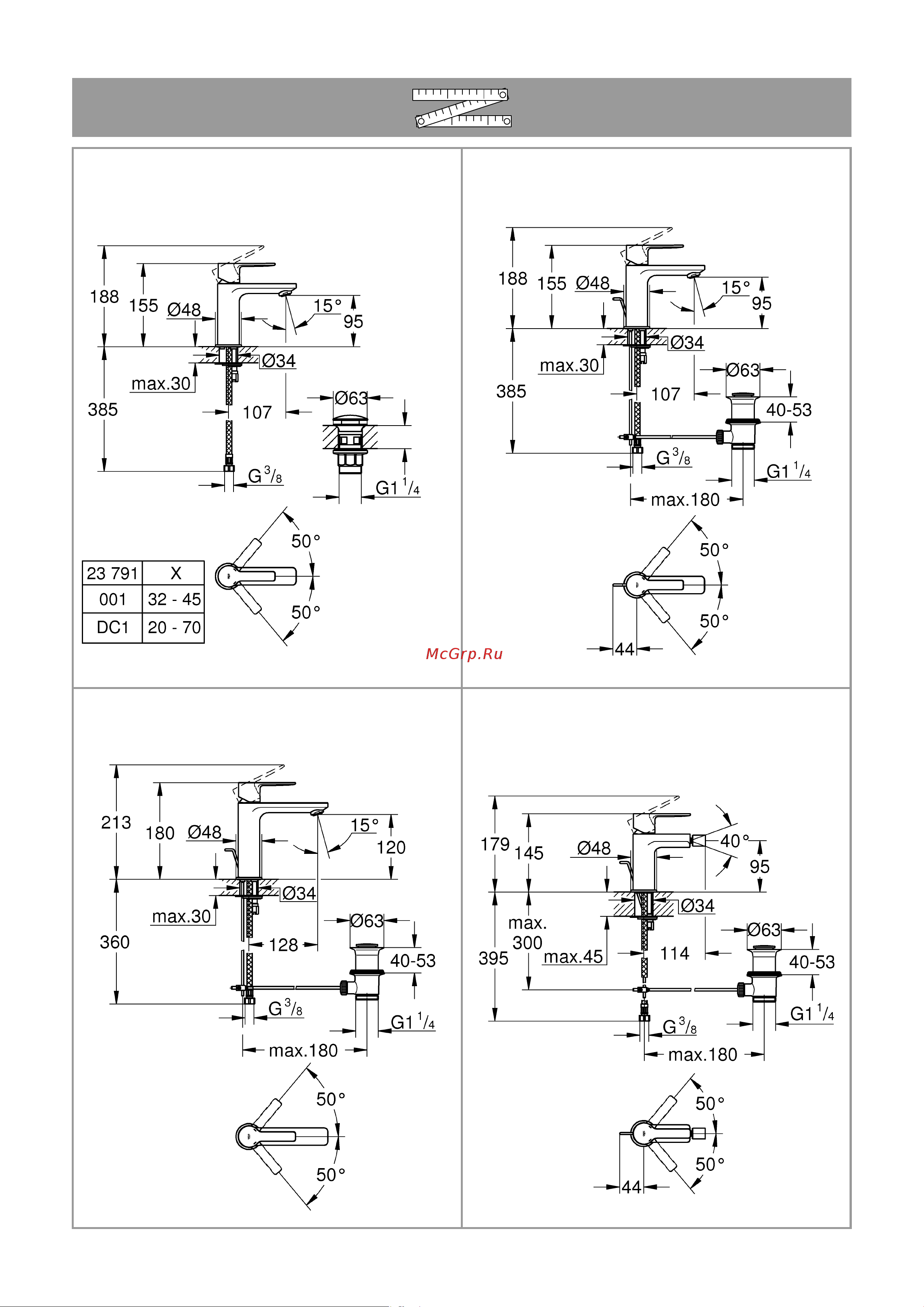 Grohe 23791001 Инструкция по эксплуатации онлайн [6/14] 506202