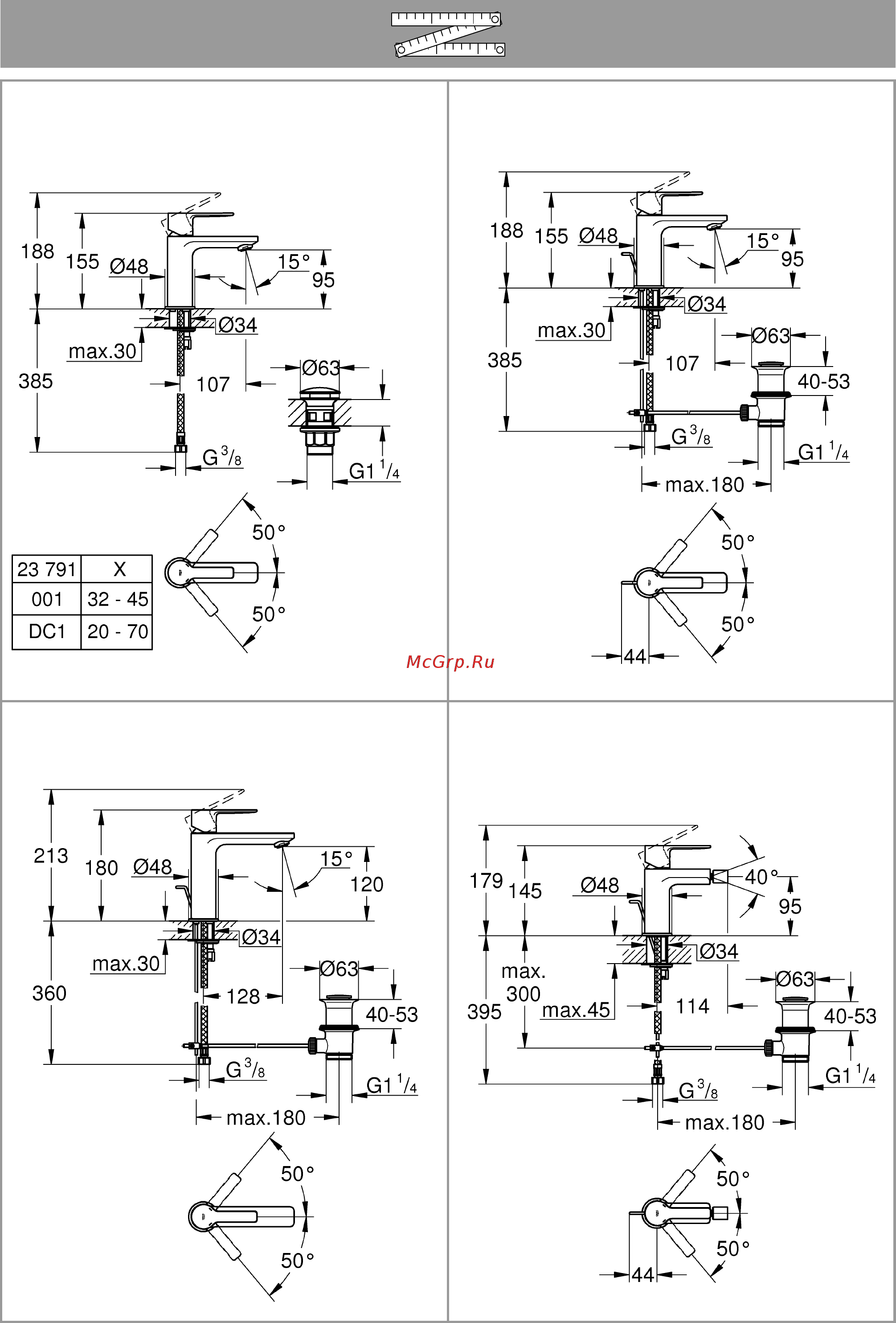Grohe 23296001 Инструкция по эксплуатации онлайн [6/14] 508978