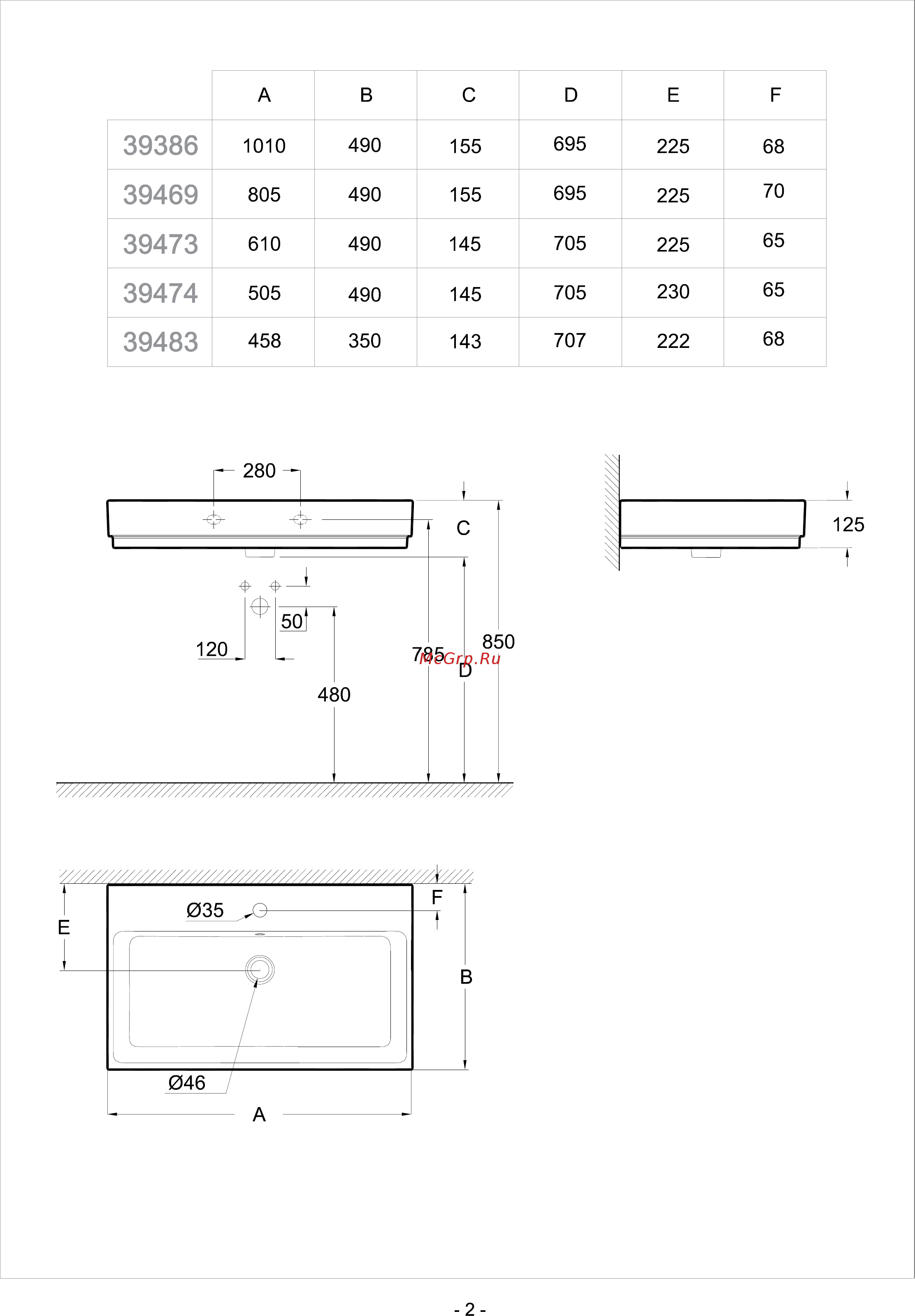 Grohe Cube Ceramic 3947400H Инструкция по эксплуатации онлайн [2/4] 500959