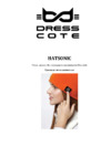 Dresscote Hatsonic Инструкция по эксплуатации