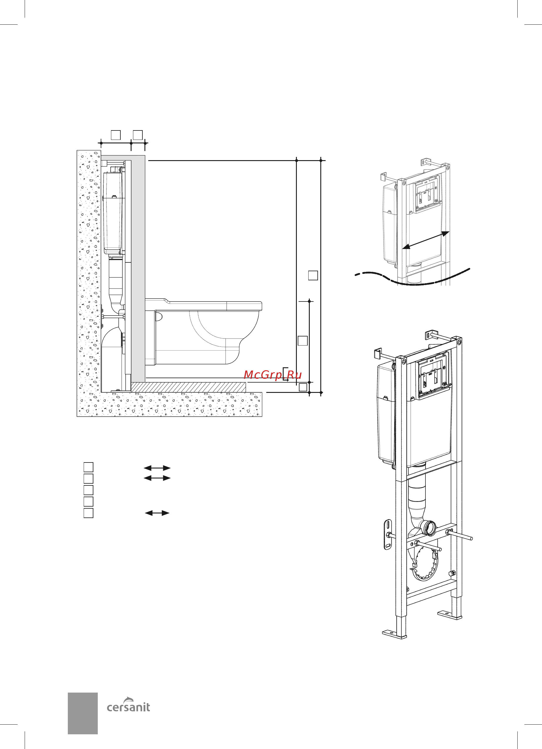 CERSANIT S-SET-DELFI/Leon/Cg- [4/24] Mm 245 mm 16 mm 100 mm 185 mm 400 mm 1100 mm 1300 mm