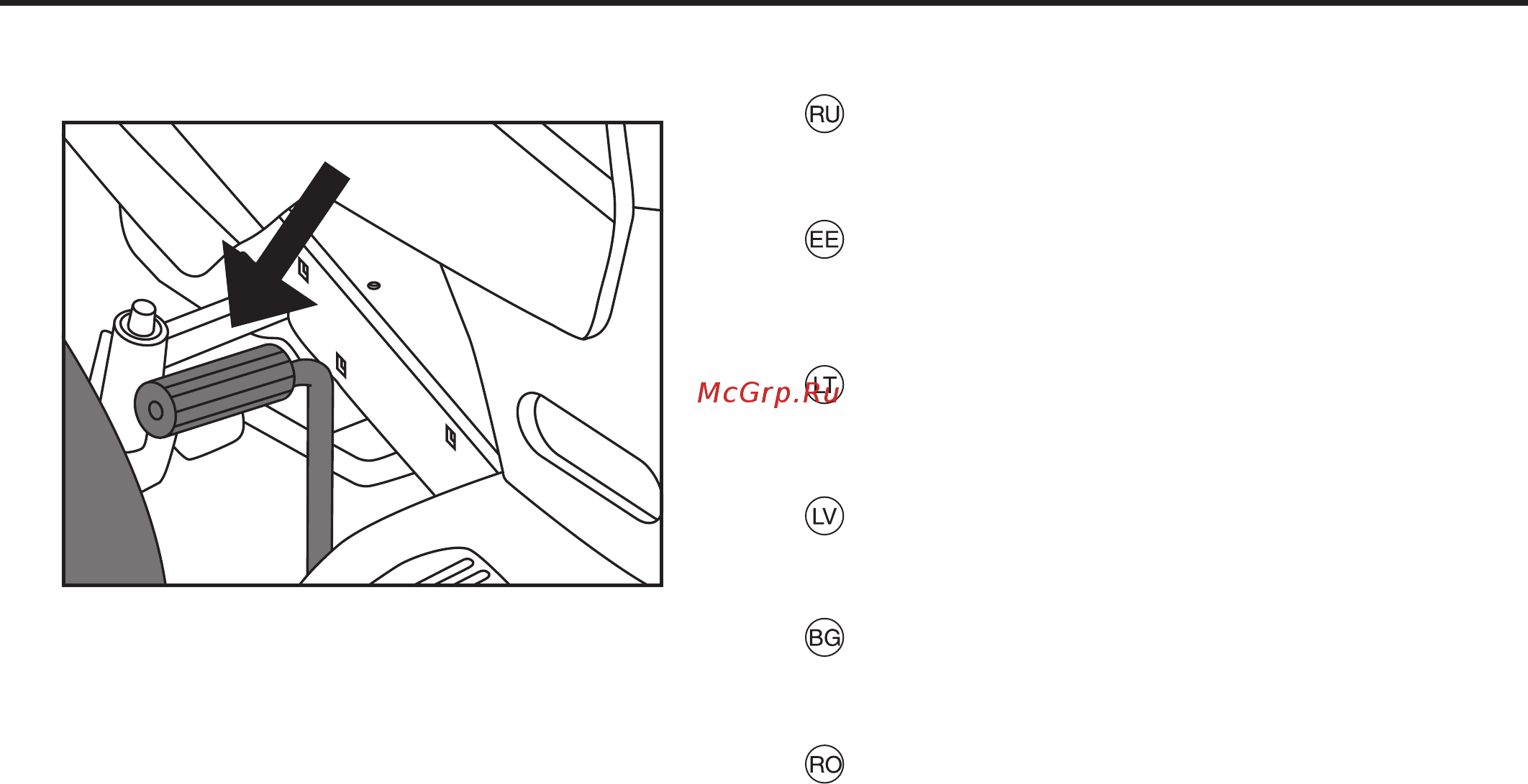 McCulloch M115-77TC [39/92] Bremžu un sajūga pedālis