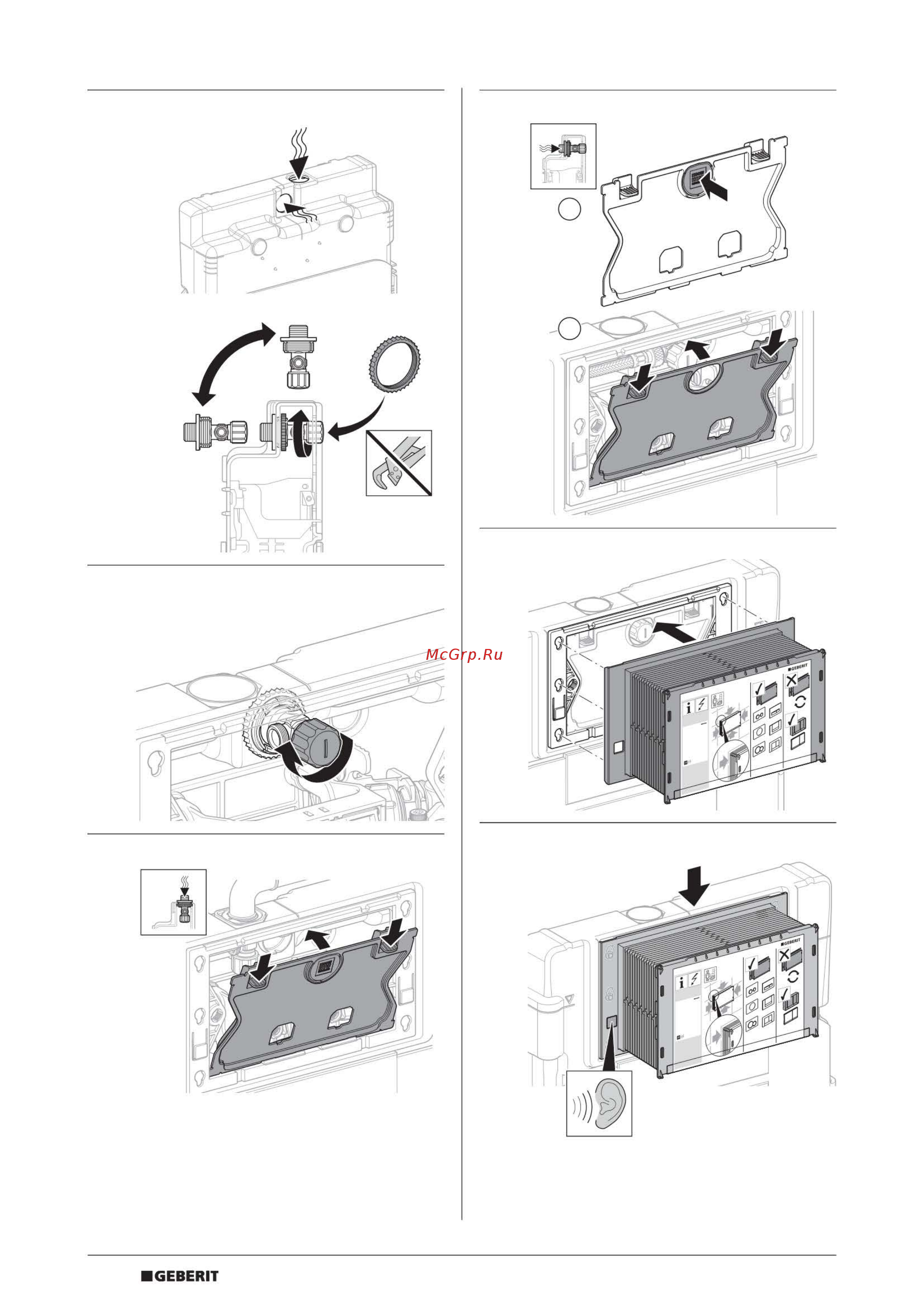 Geberit DUOFIX 111.539.00.1 Инструкция по эксплуатации онлайн [10/12] 335829