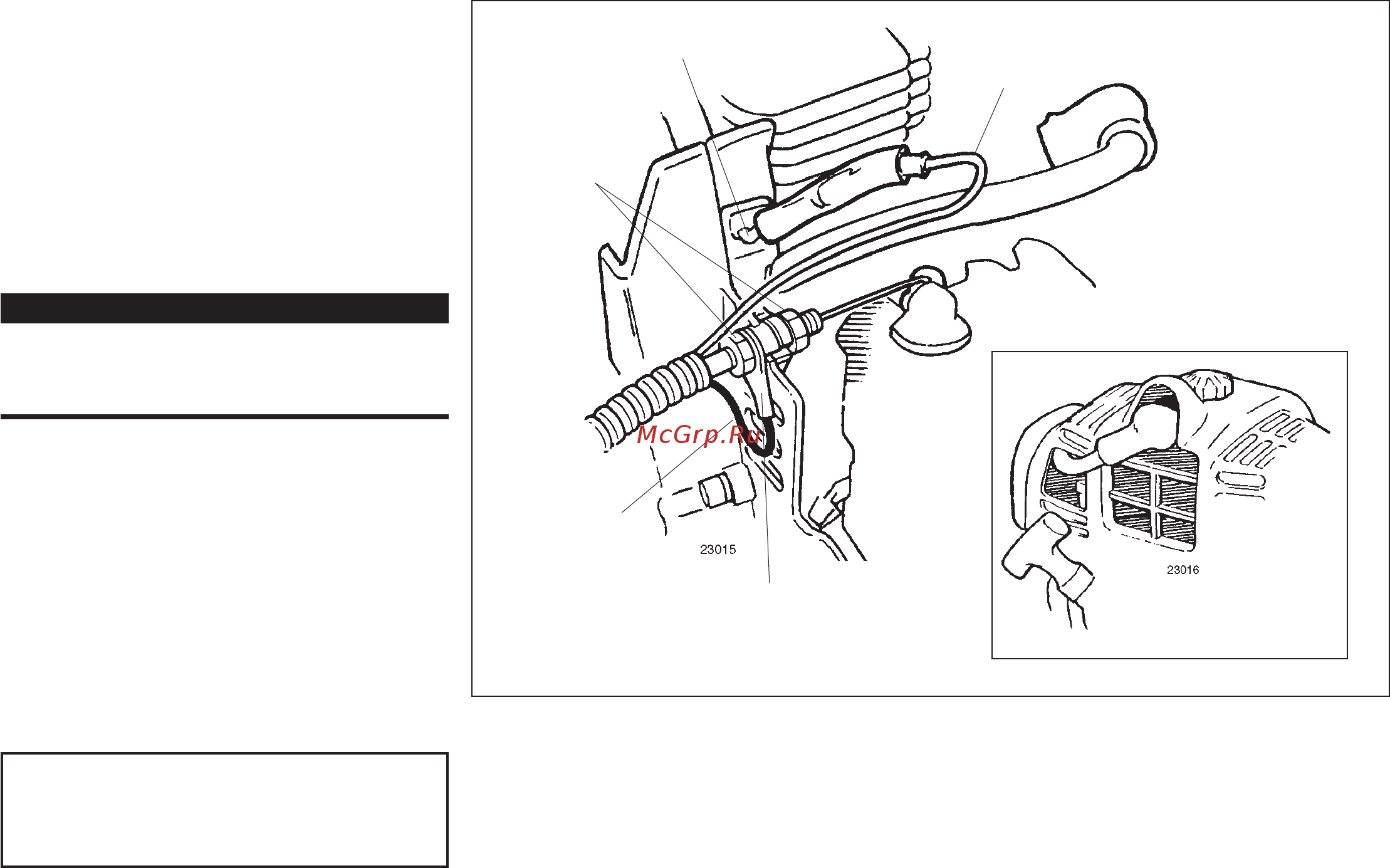 Shindaiwa C230 [8/24] Assembly throttle linkage and ignition leads all models