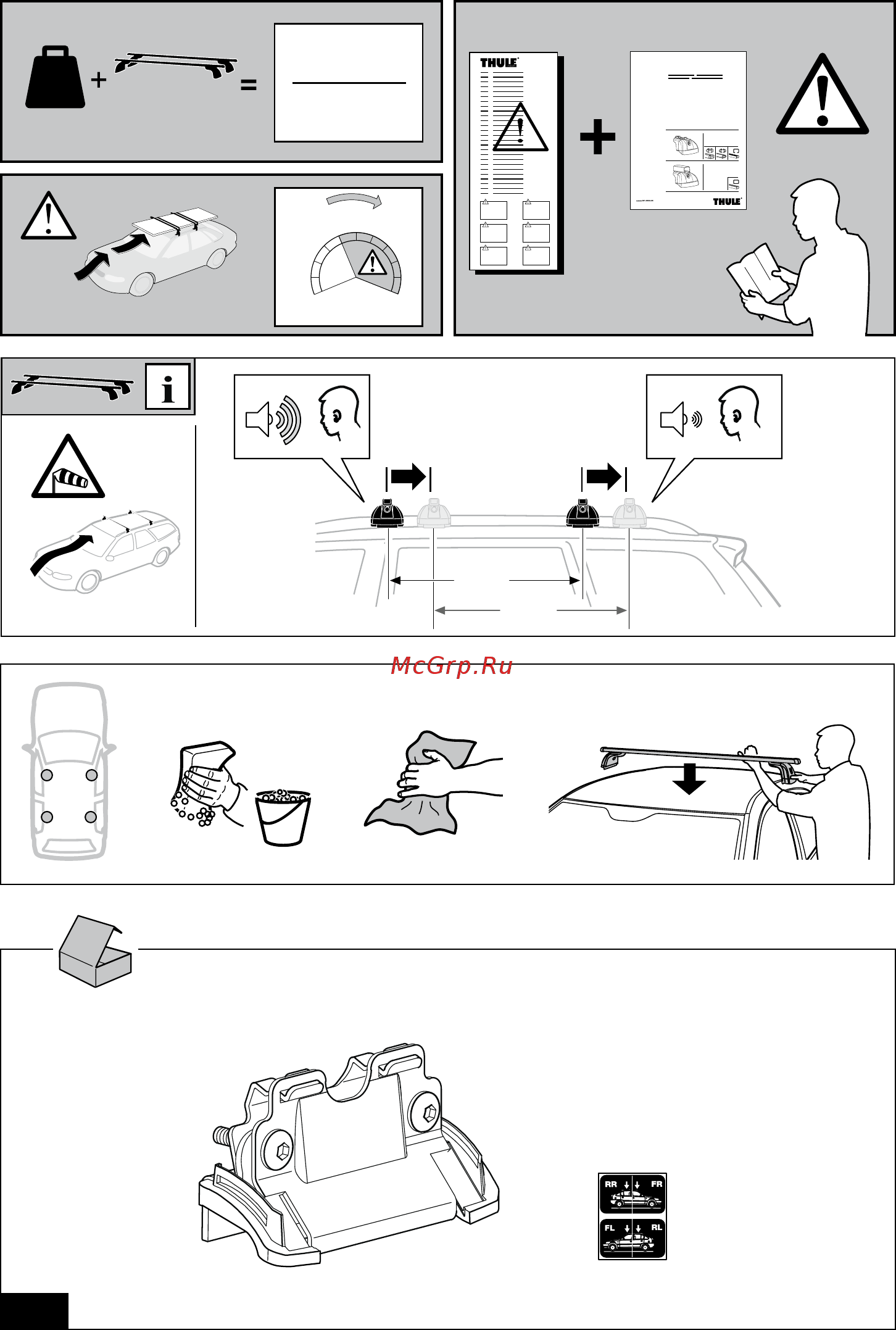 Thule 4002 [2/8] Instructions