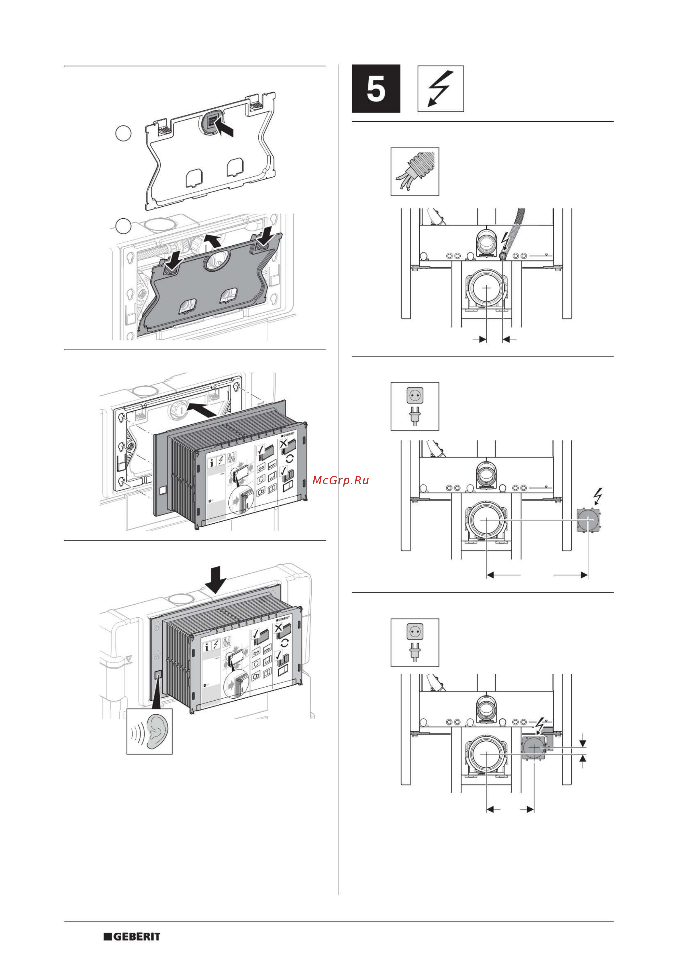 Geberit DUOFIX UP 320 111.390.00.5 Инструкция по эксплуатации онлайн [8/12] 335988
