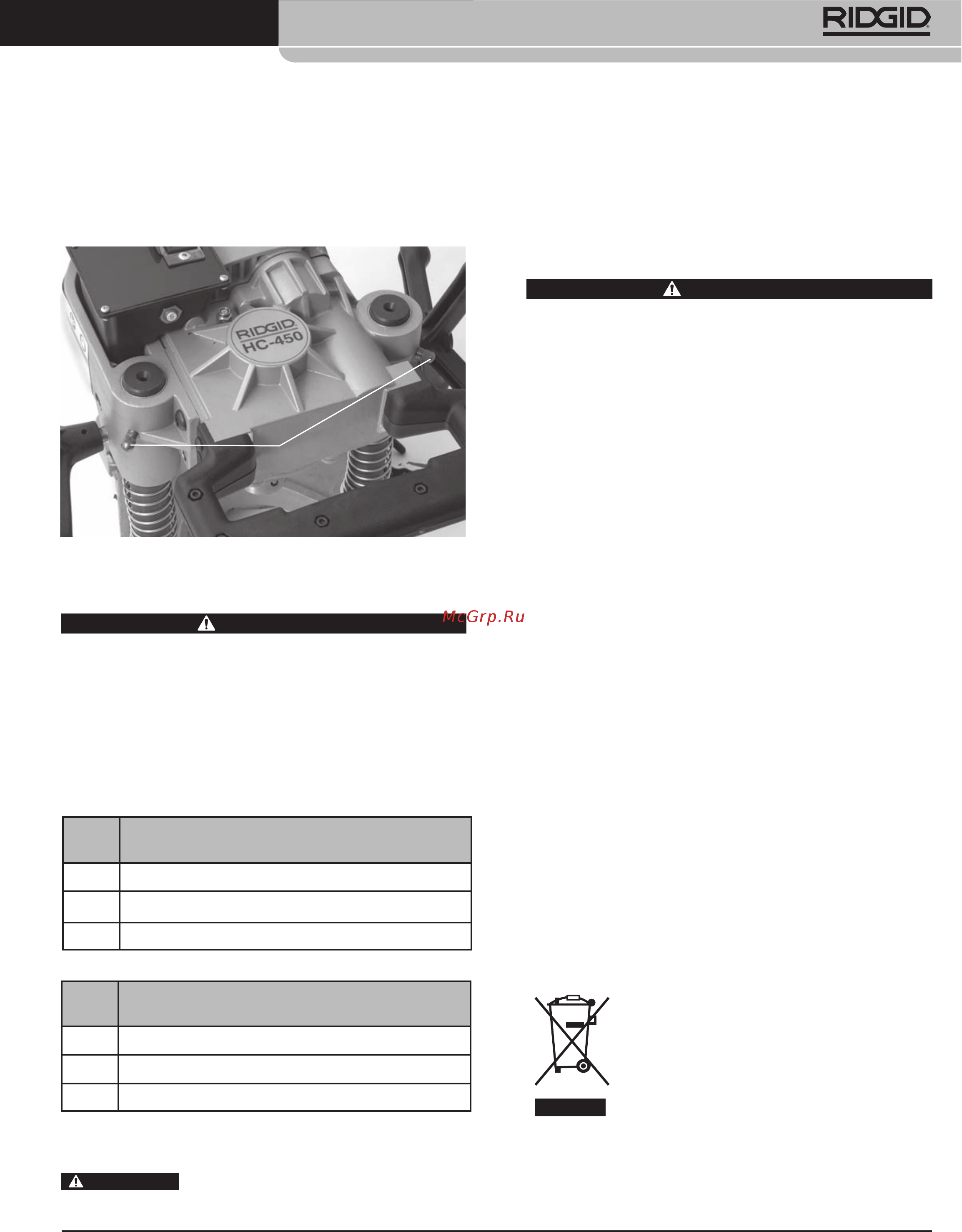 Ridgid 57597 [15/16] Дополнительные принадлежности