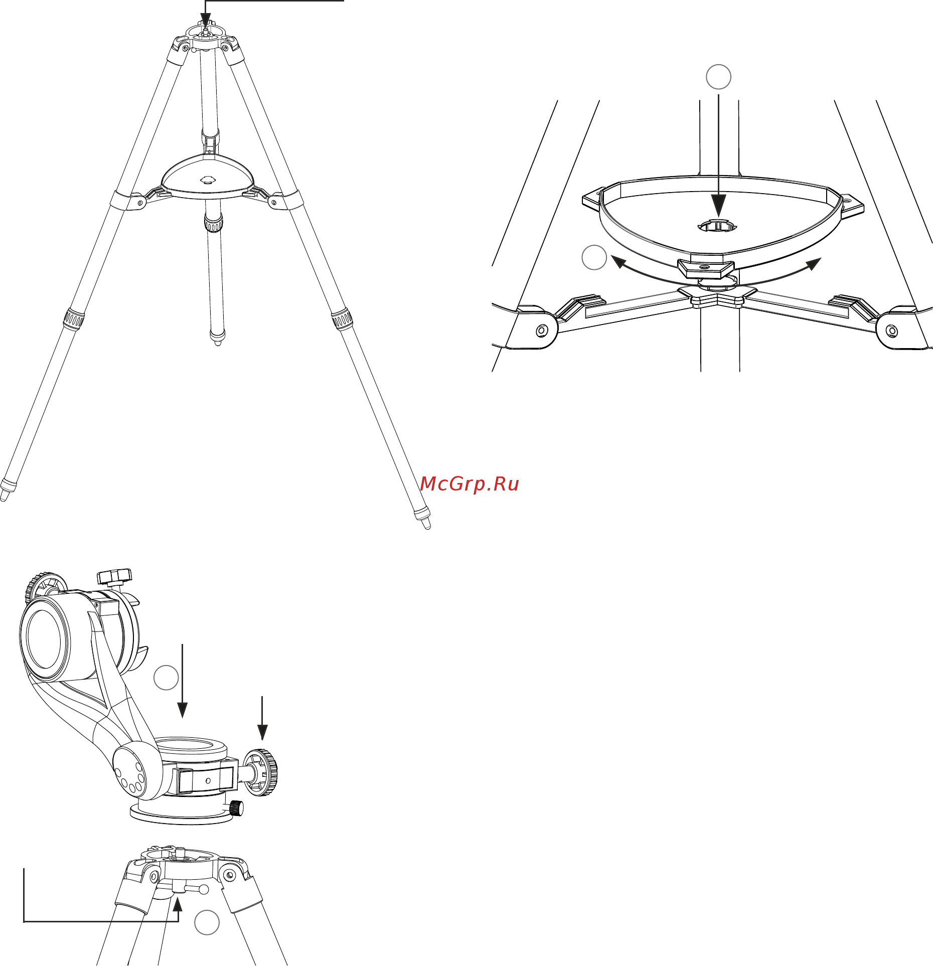 Sky-Watcher AZ5 со стальной треногой 71283 [2/6] Сборка