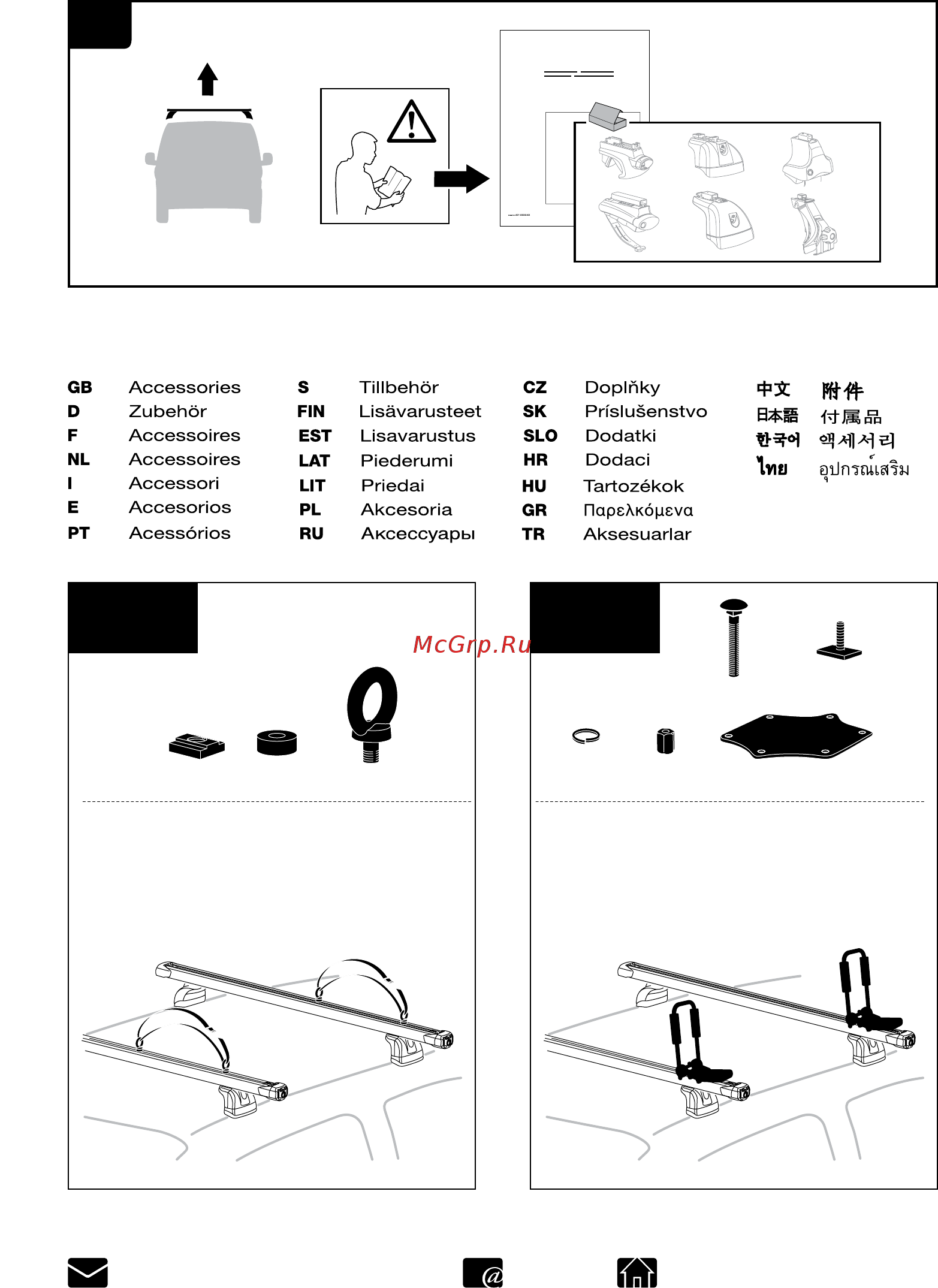 Thule 893 [12/12] Instructions