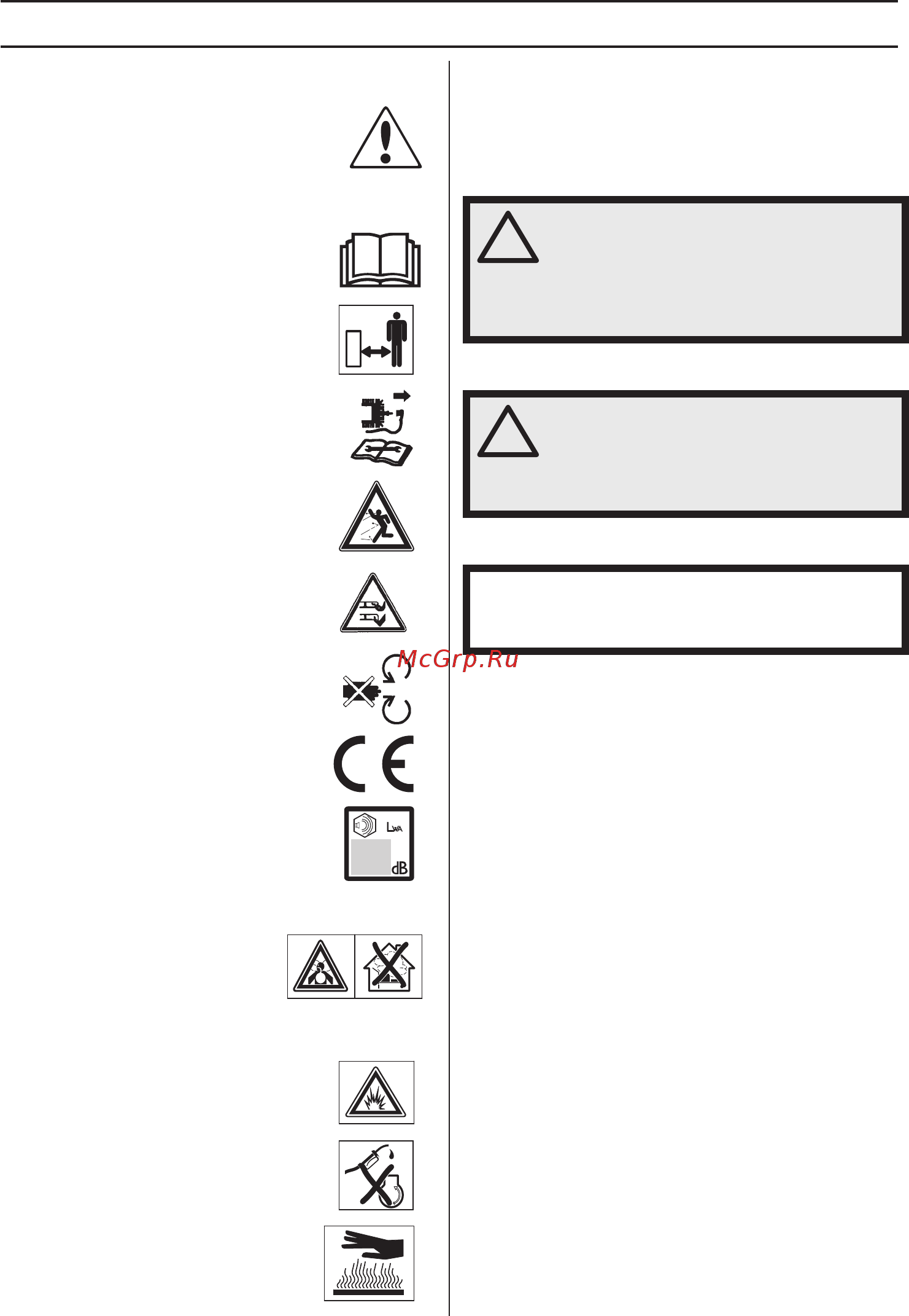 McCulloch M51-150R 9670867-01 [77/392] Explication des symboles