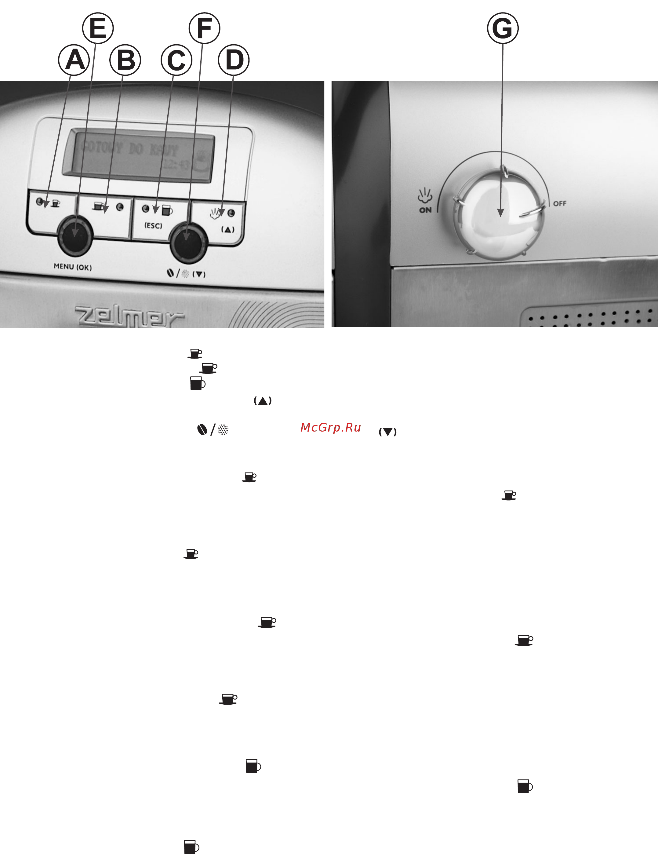 Zelmer 13Z011 [31/228] Čelní panel a lcd displej obr 2