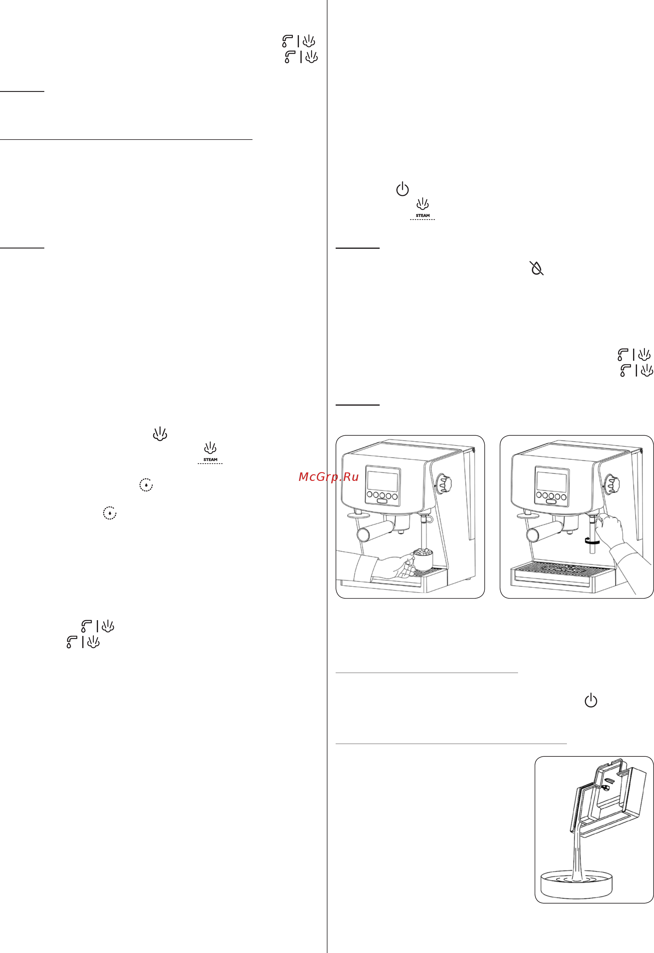 Zelmer Nerro+ 13Z016 [40/80] Pregătirea aburilor spumarea laptelui