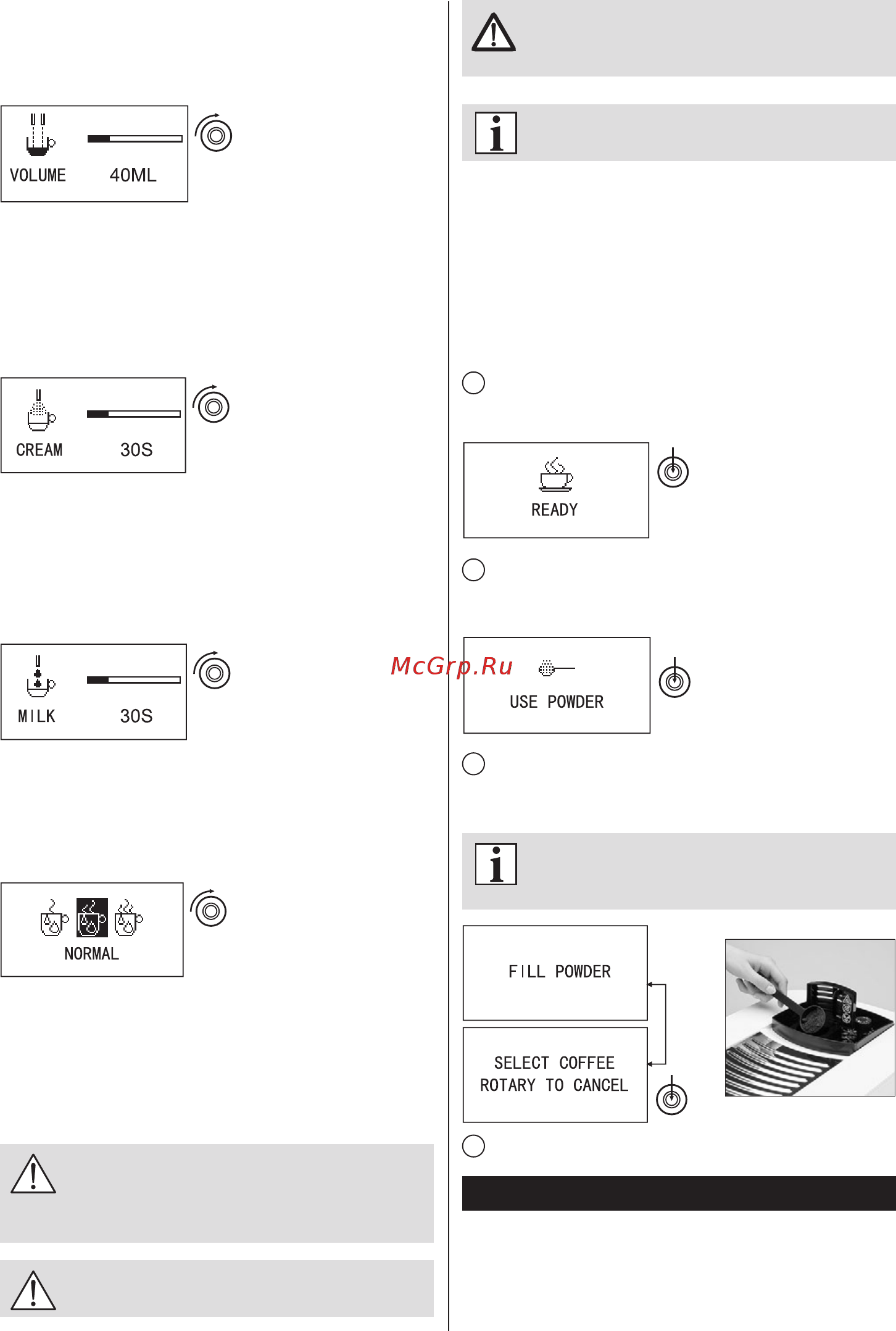 Zelmer ZCM4822X (CM4822) [28/40] Program setting