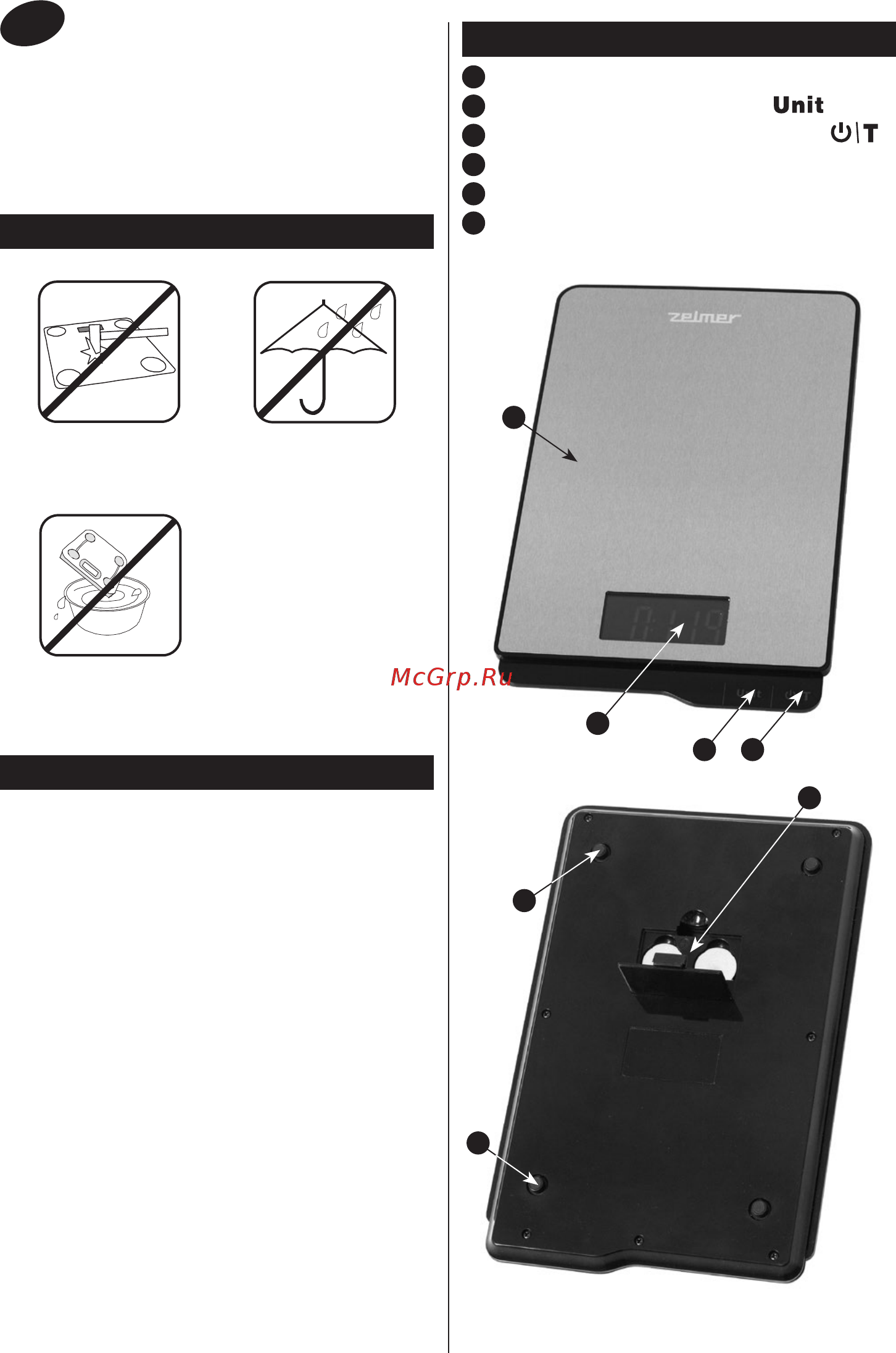 Zelmer ZKS15500 [5/32] Pokyny pro používání váhy