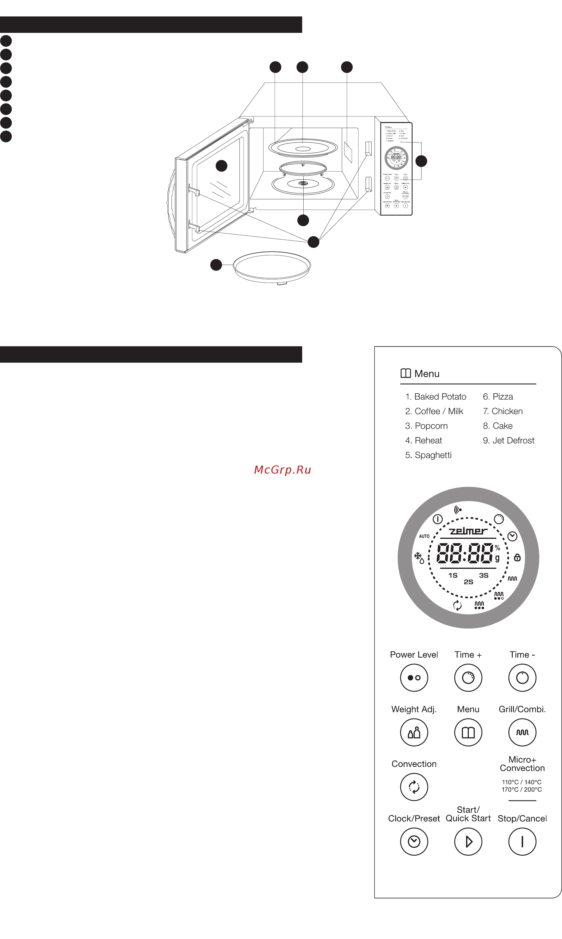 Zelmer 29Z024 [11/56] Konstrukce trouby