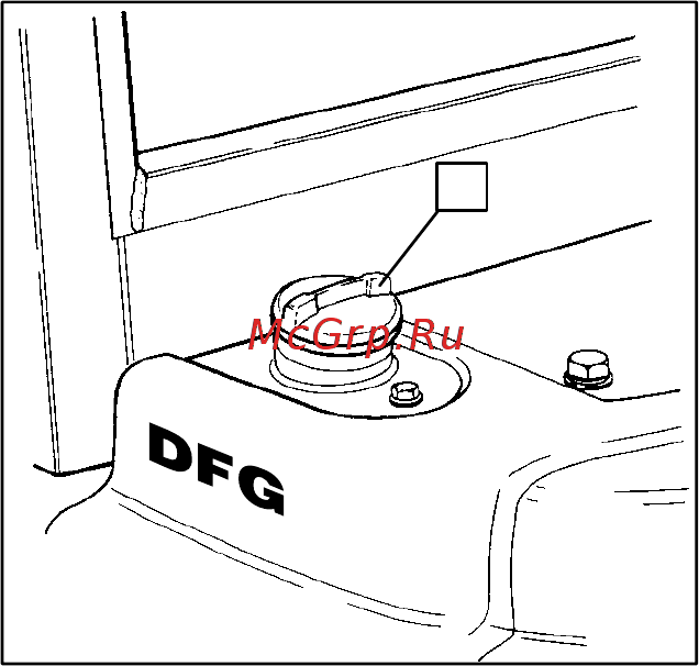 Jungheinrich DFG 50 CS [42/151] Заправка автопогрузчика топливом