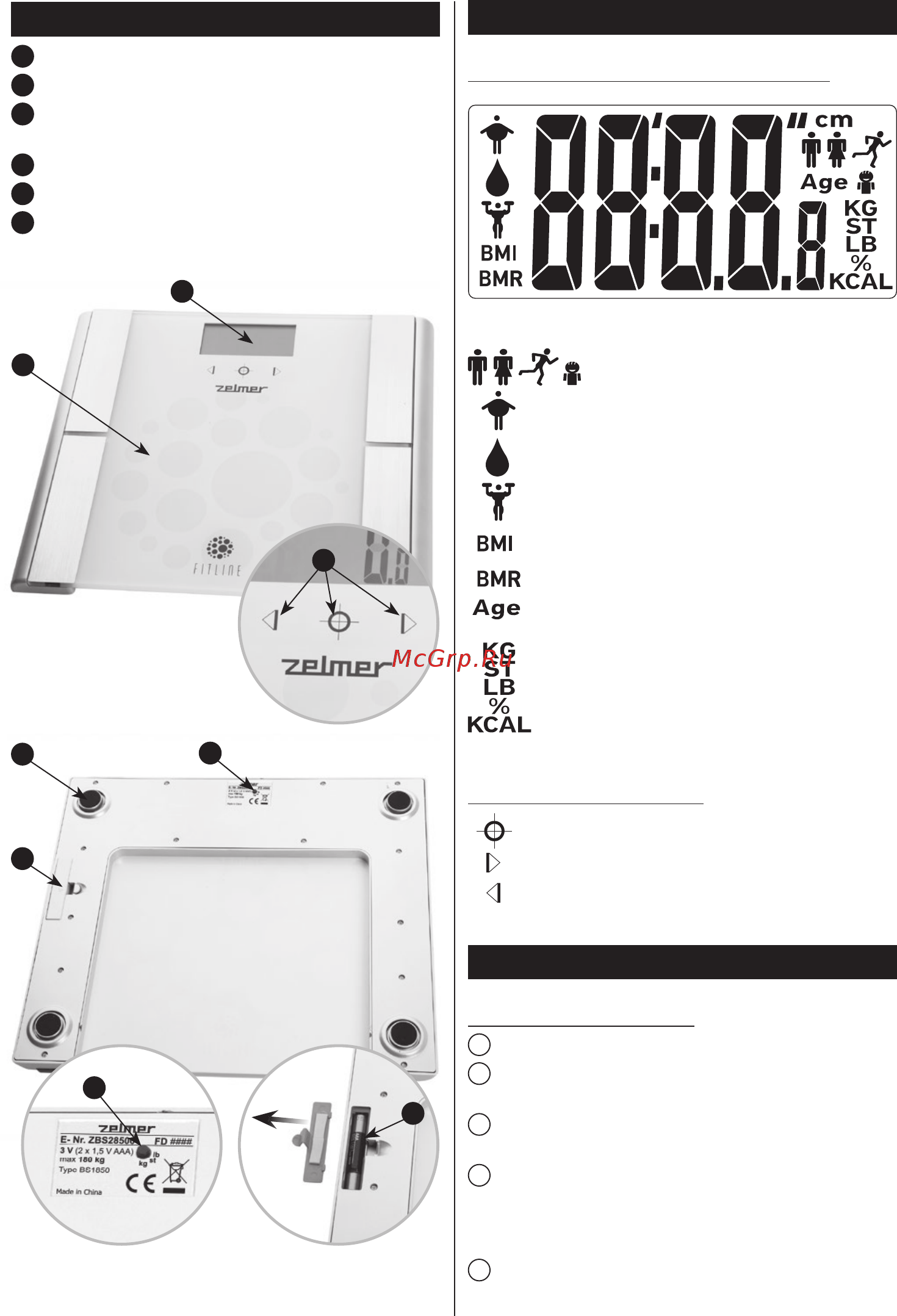 Zelmer ZBS28500 [33/48] Елементи на везната