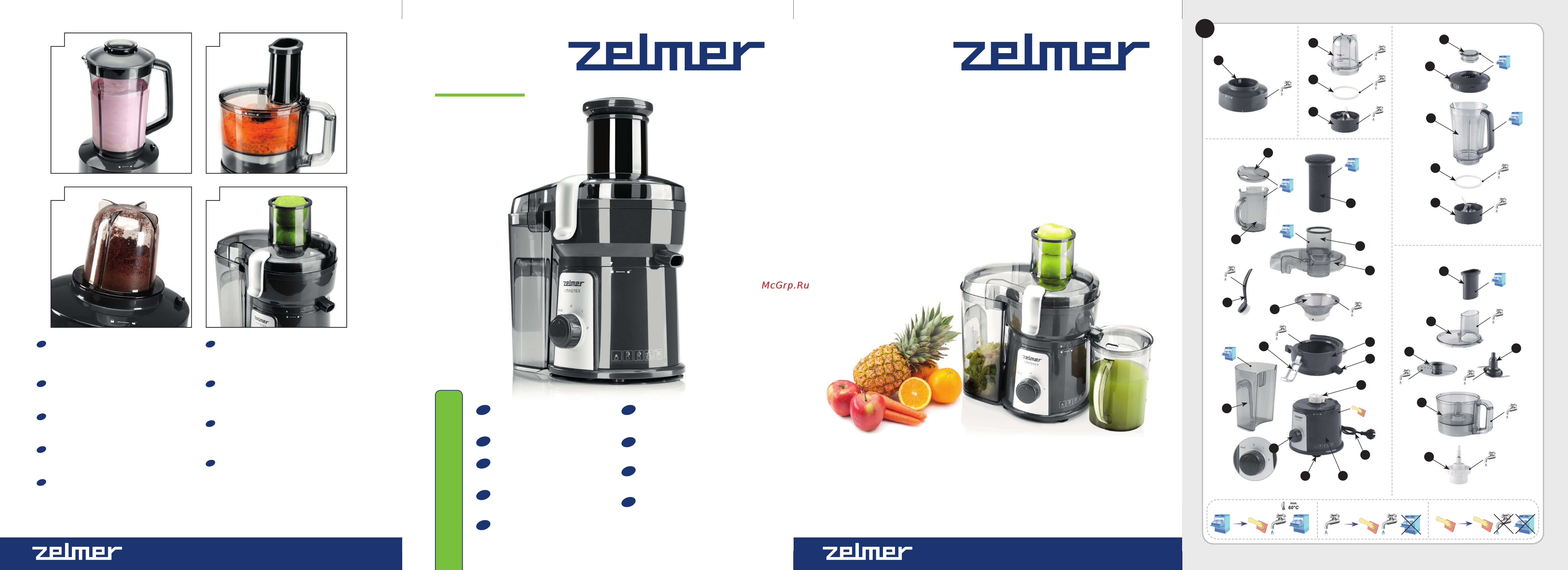 Zelmer ZJE1205W (JE1200.5) Инструкция по эксплуатации онлайн