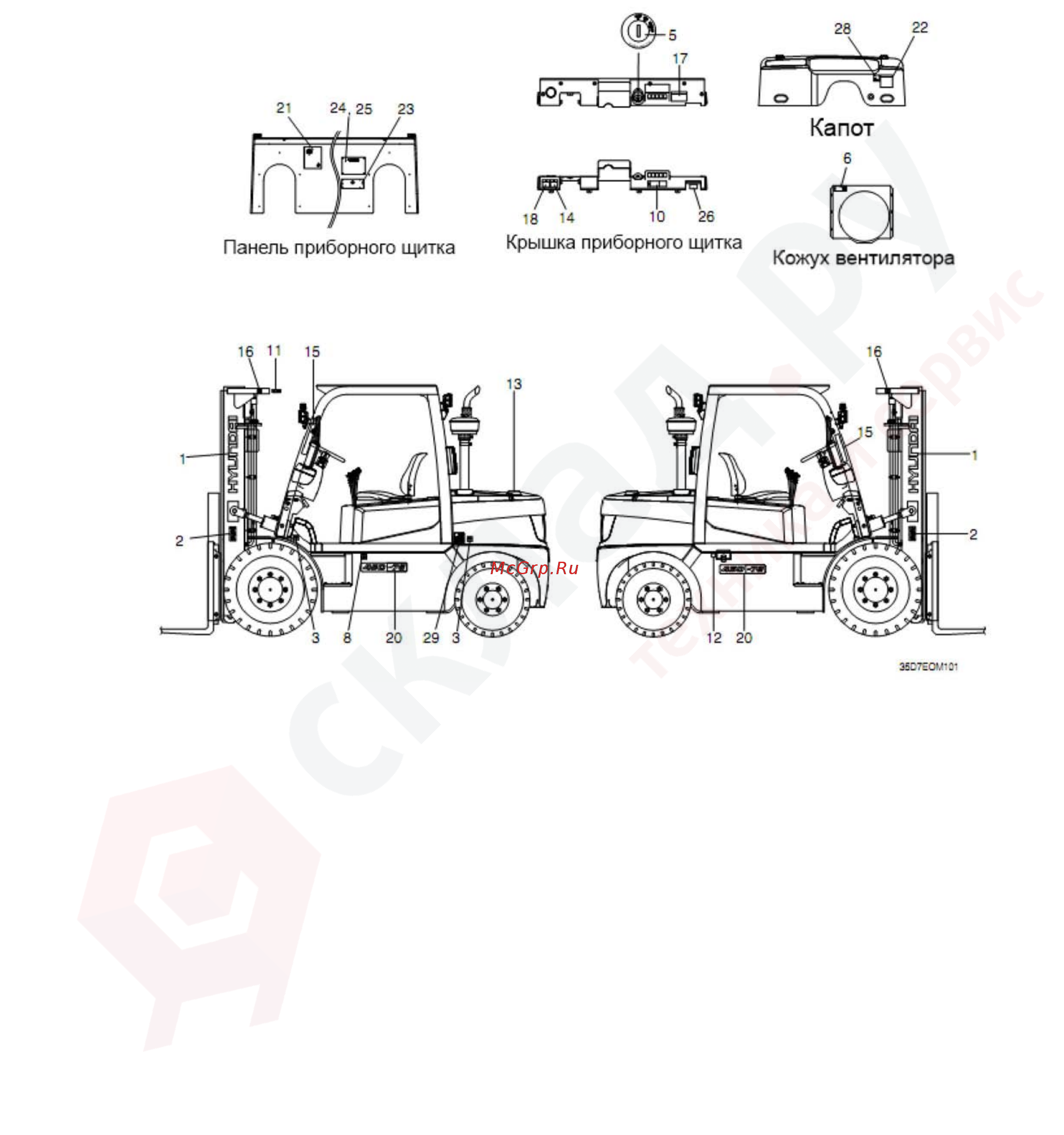 Hyundai 25D-7E [10/253] 35d 40d 45d 7e 50d 7ae 35ds 40ds 45ds 50da 7e