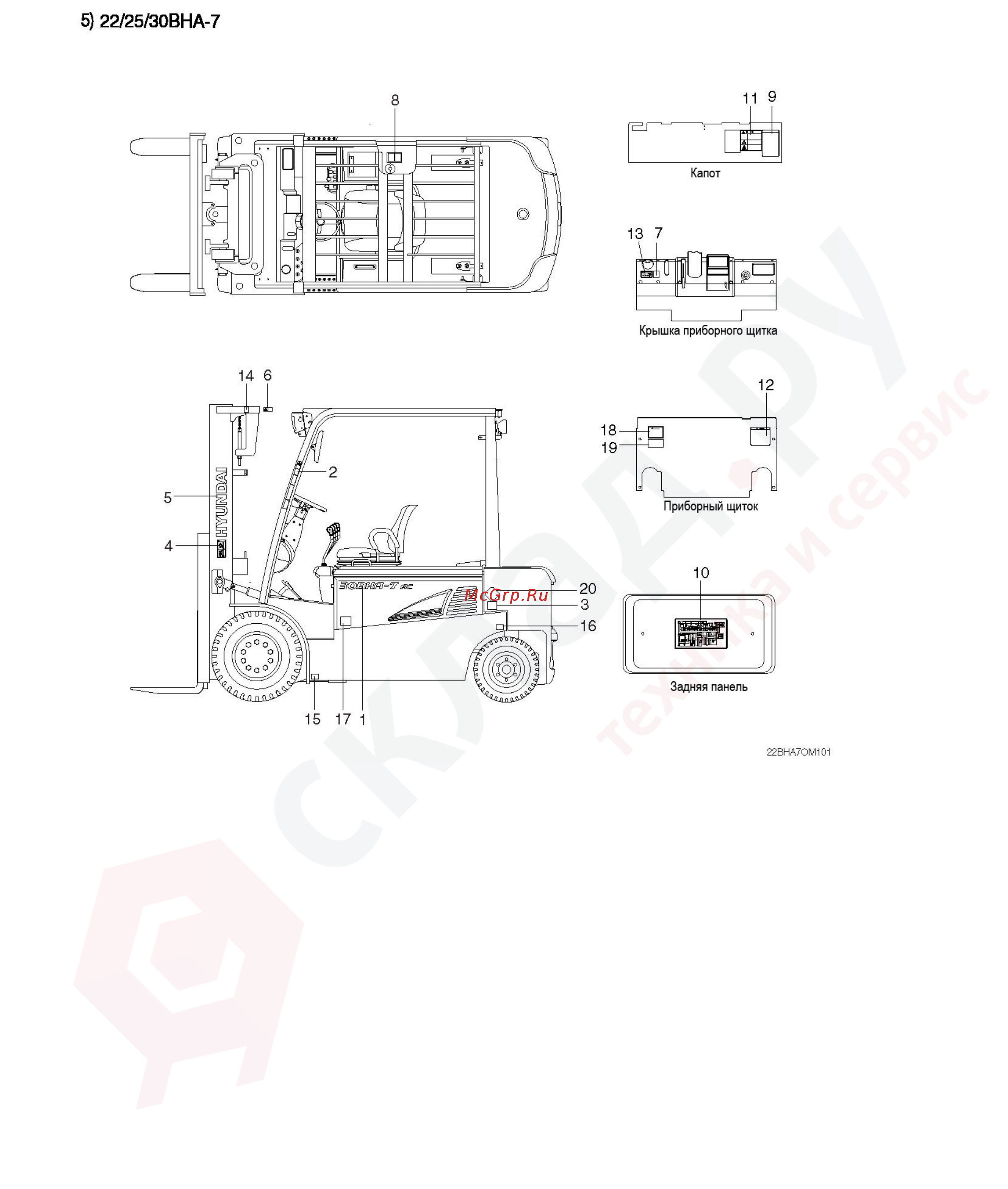 Hyundai 25BC-7 Инструкция по эксплуатации онлайн [11/135] 337535