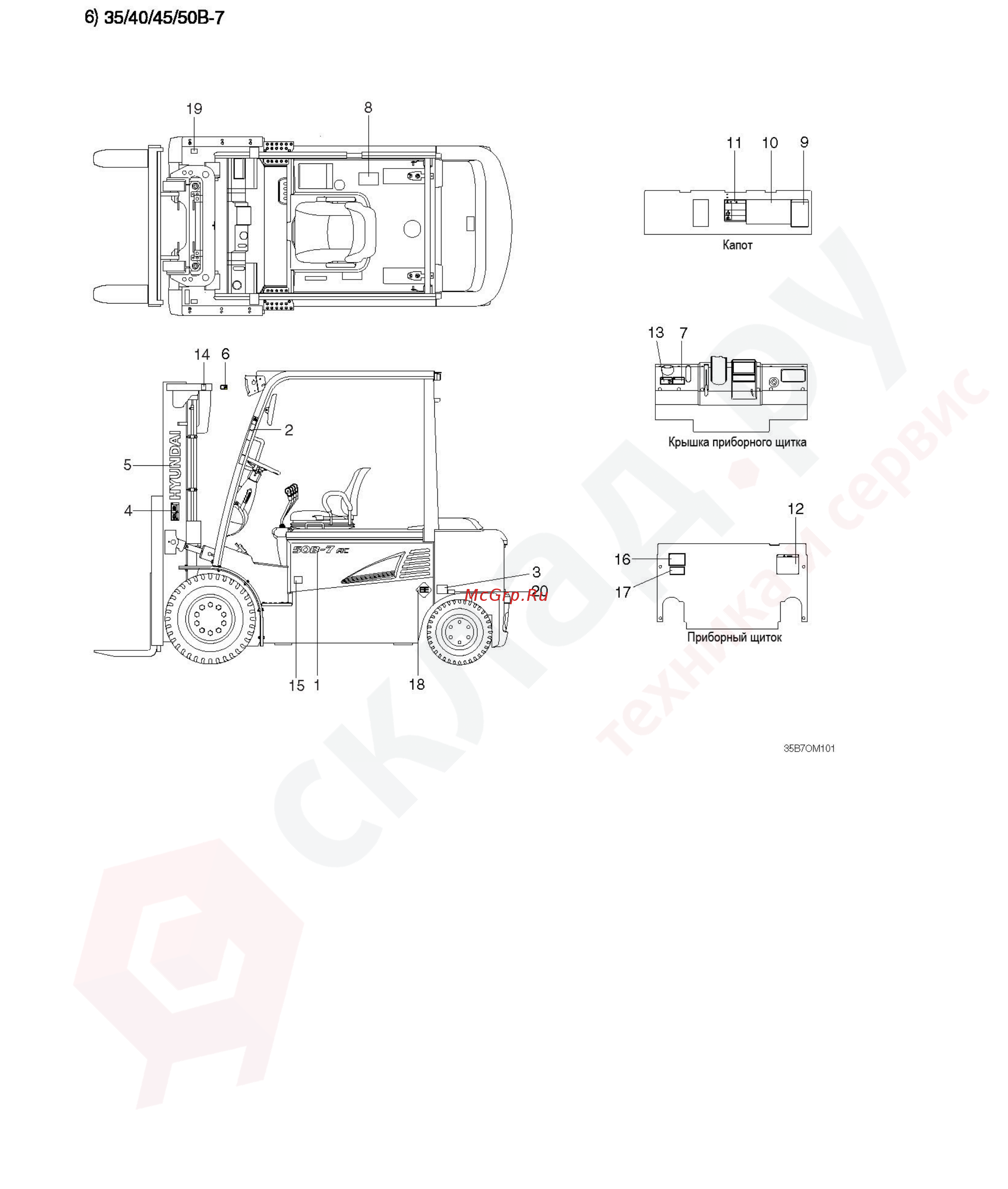 Hyundai 20BC-7 Инструкция по эксплуатации онлайн [12/135] 337534