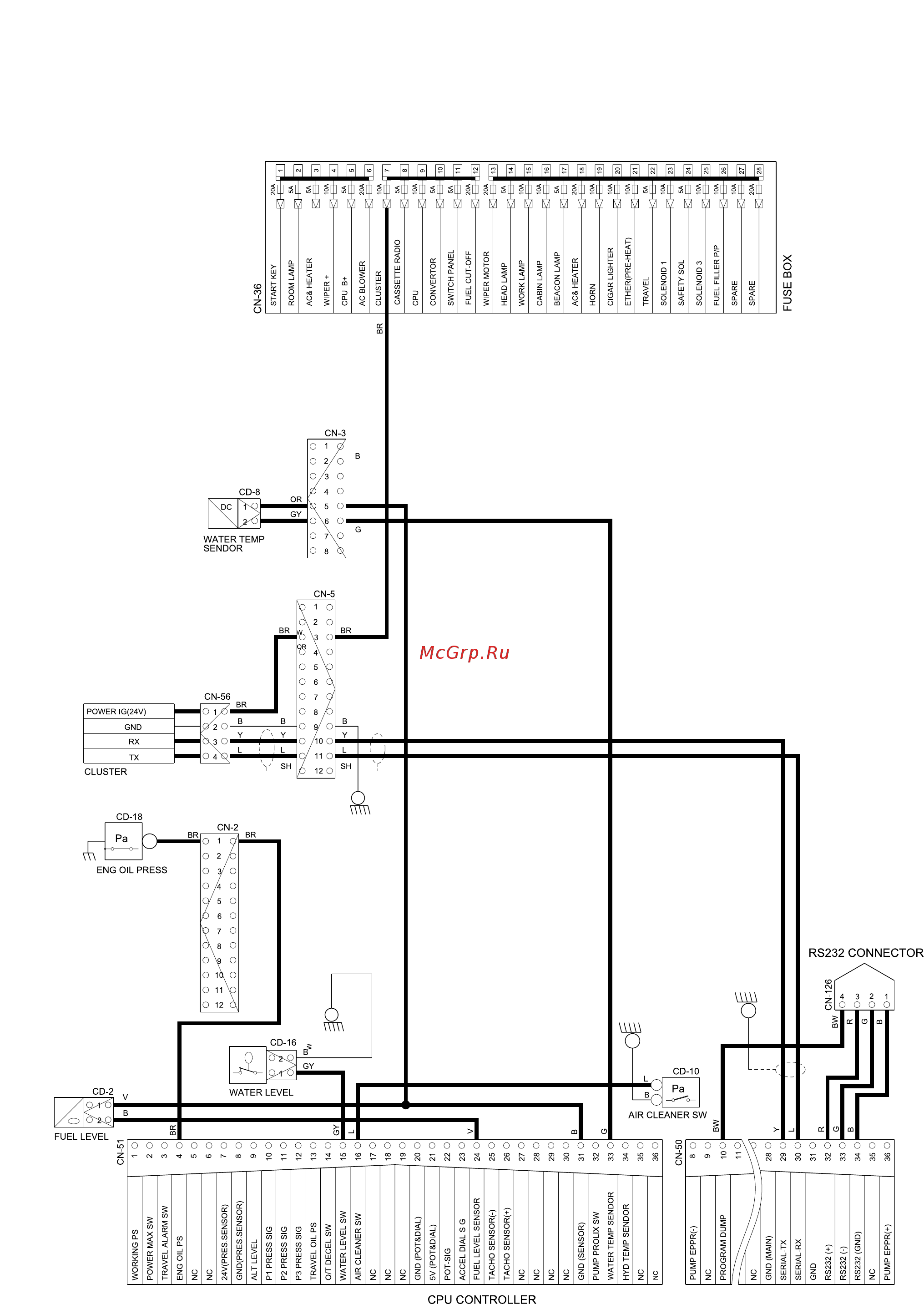 Hyundai Robex 210LC-7 [178/181] Montoring circuit 1001 and up tier ii