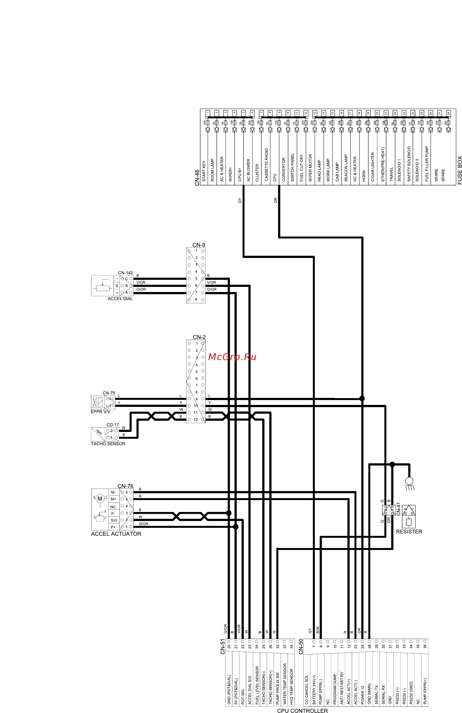 Hyundai Robex 290LC-7 [201/203] Controller circuit from 0063 to 0111