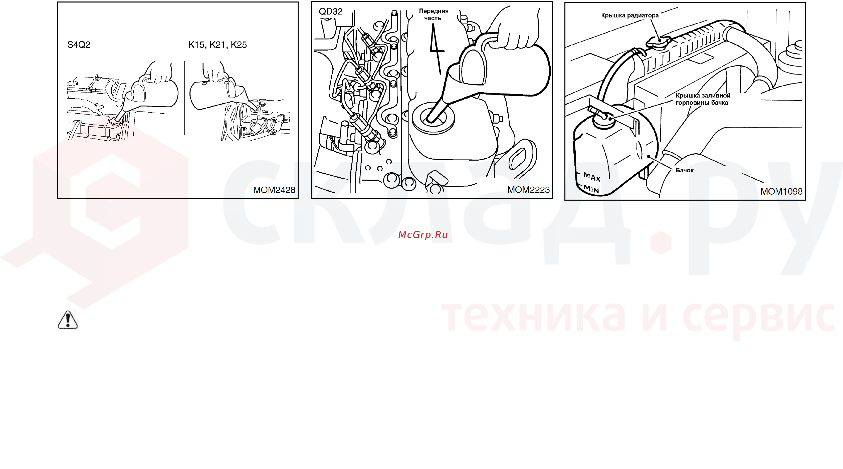 Nissan P1F1A18JU [78/155] Внимание