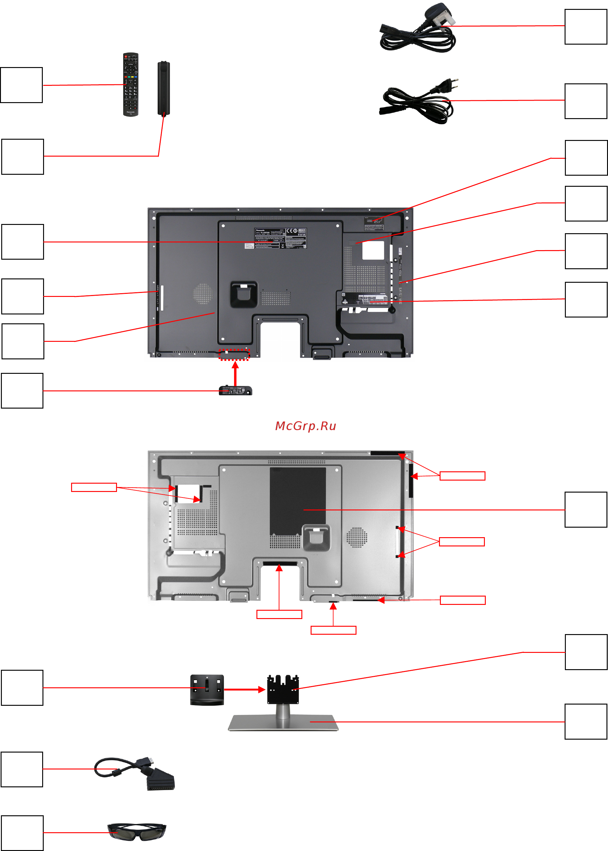 Panasonic VIERA TX-LR42ET60 [27/77] Parts location