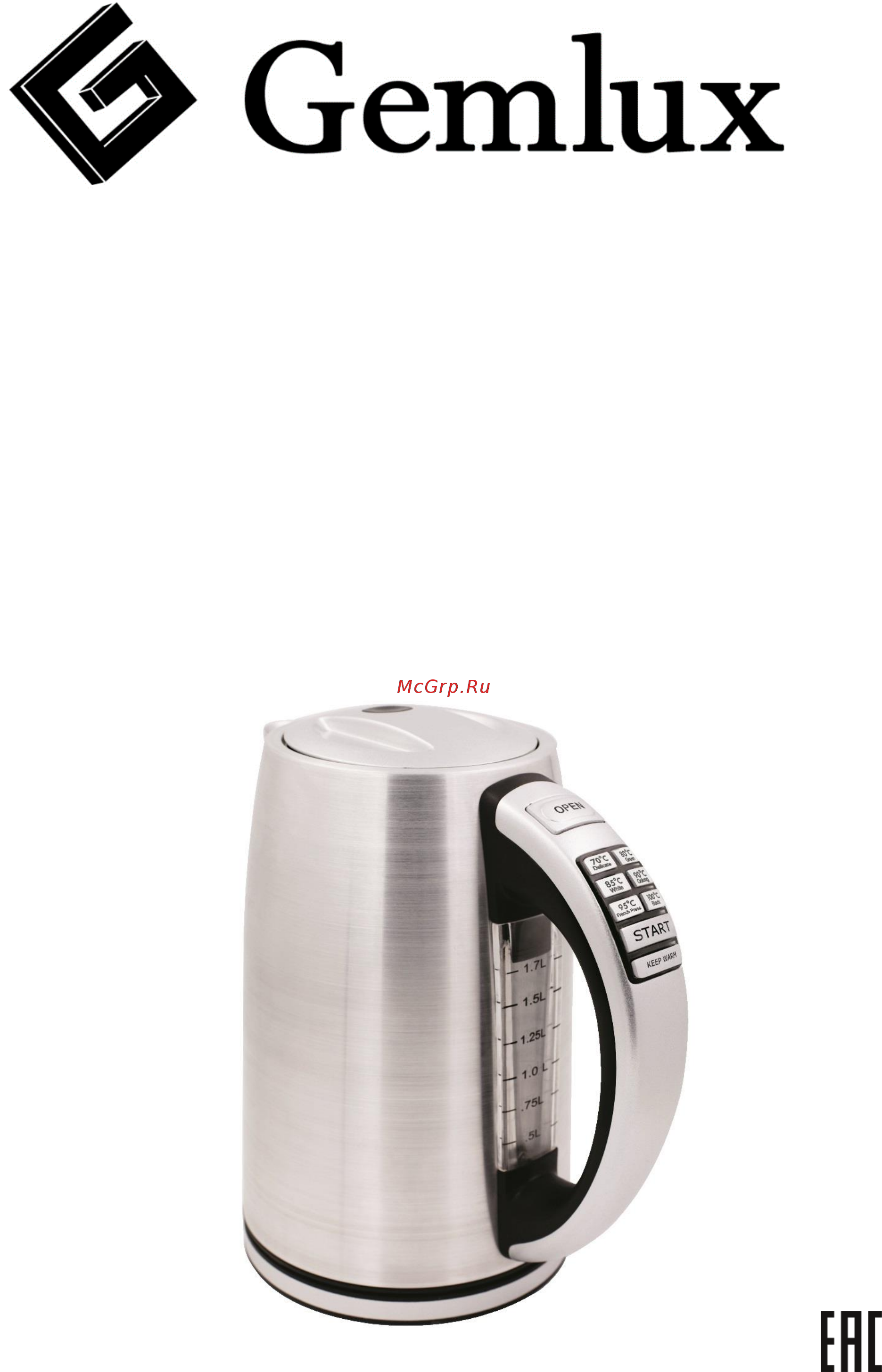 Gemlux GL-EK-9217WF Инструкция по эксплуатации онлайн