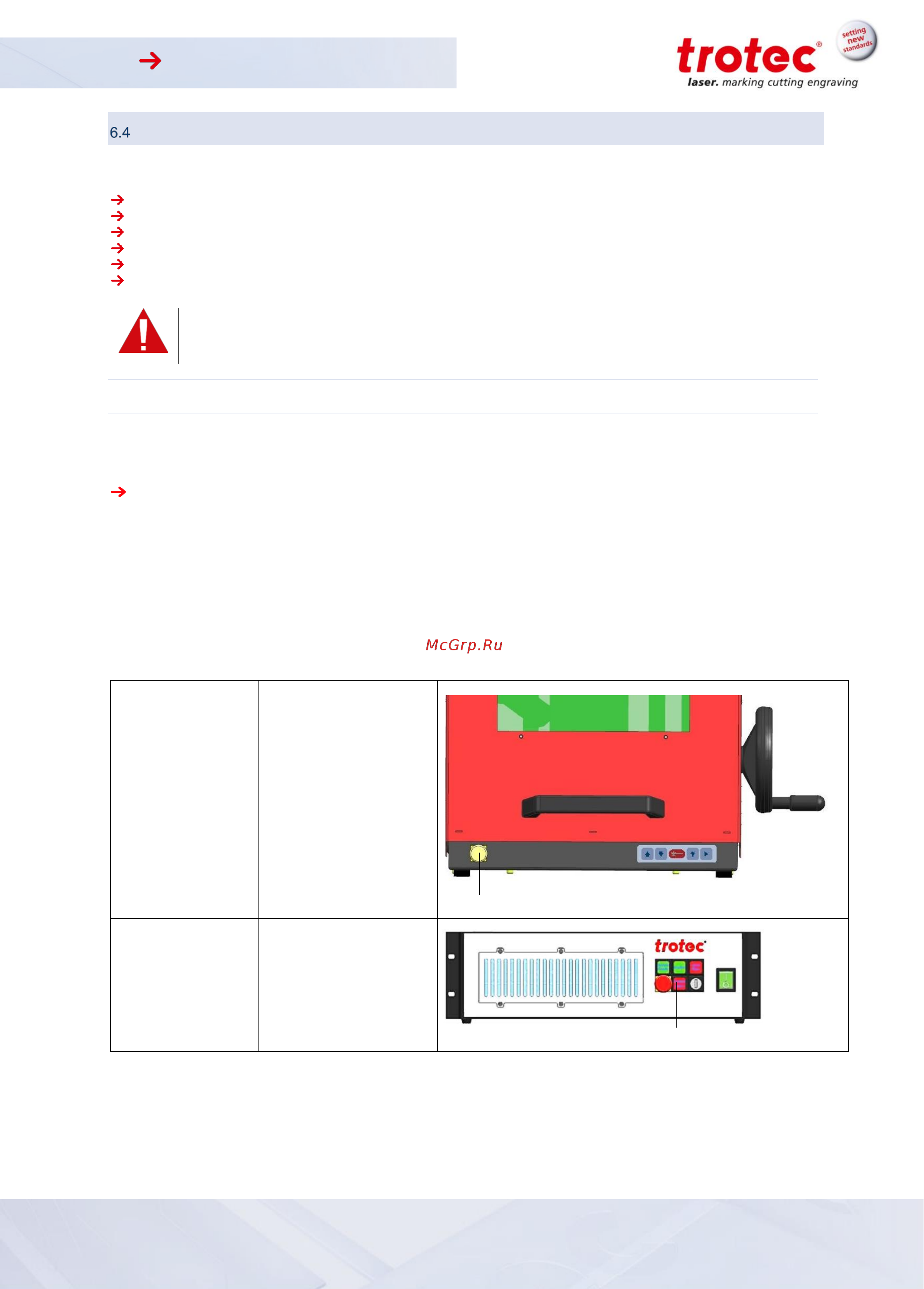 Trotec SpeedMarker 300 [33/51] Safety devices
