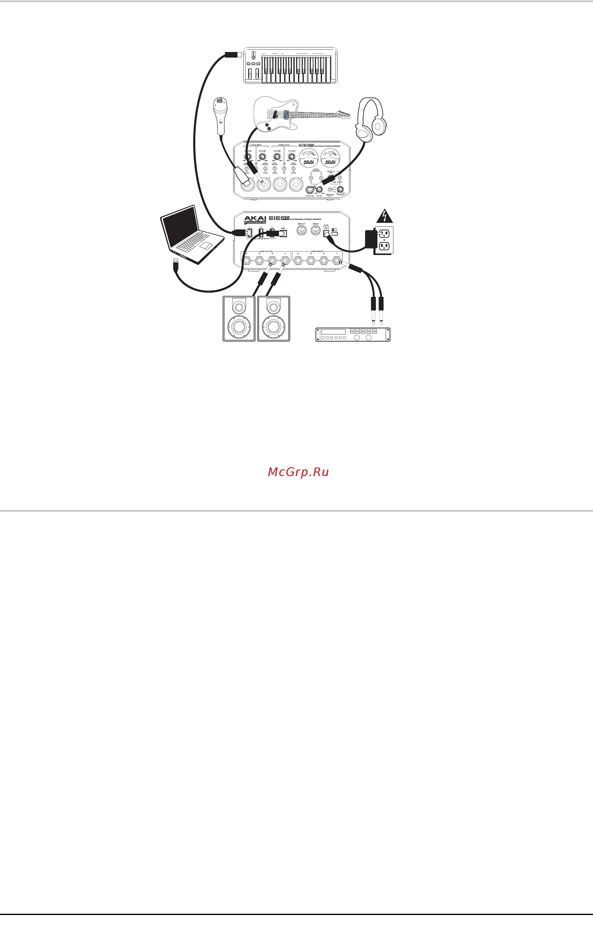 AKAI Professional EIE PRO [3/8] Настройка аудио