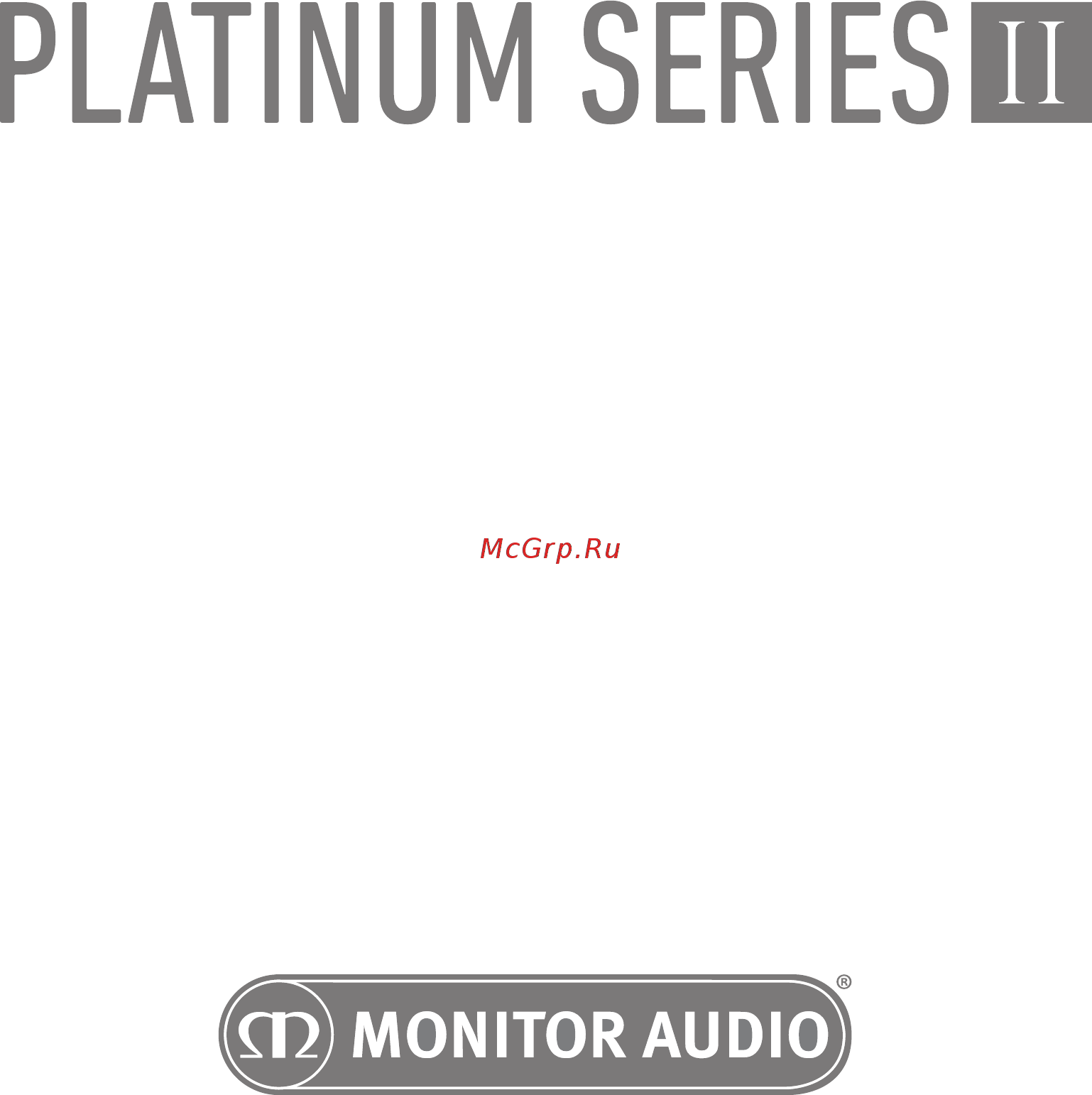 Monitor Audio PL500 II Инструкция по эксплуатации онлайн